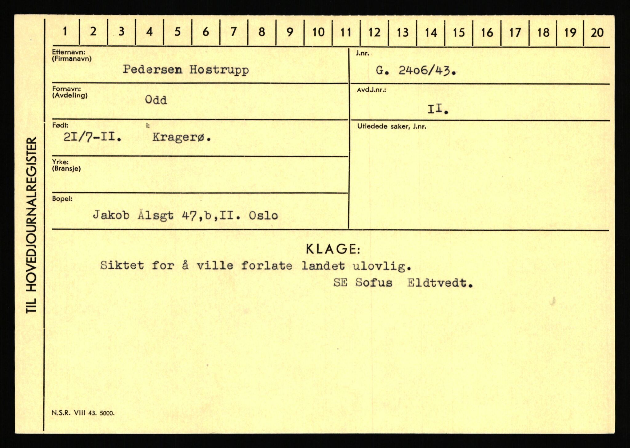 Statspolitiet - Hovedkontoret / Osloavdelingen, AV/RA-S-1329/C/Ca/L0007: Hol - Joelsen, 1943-1945, s. 936