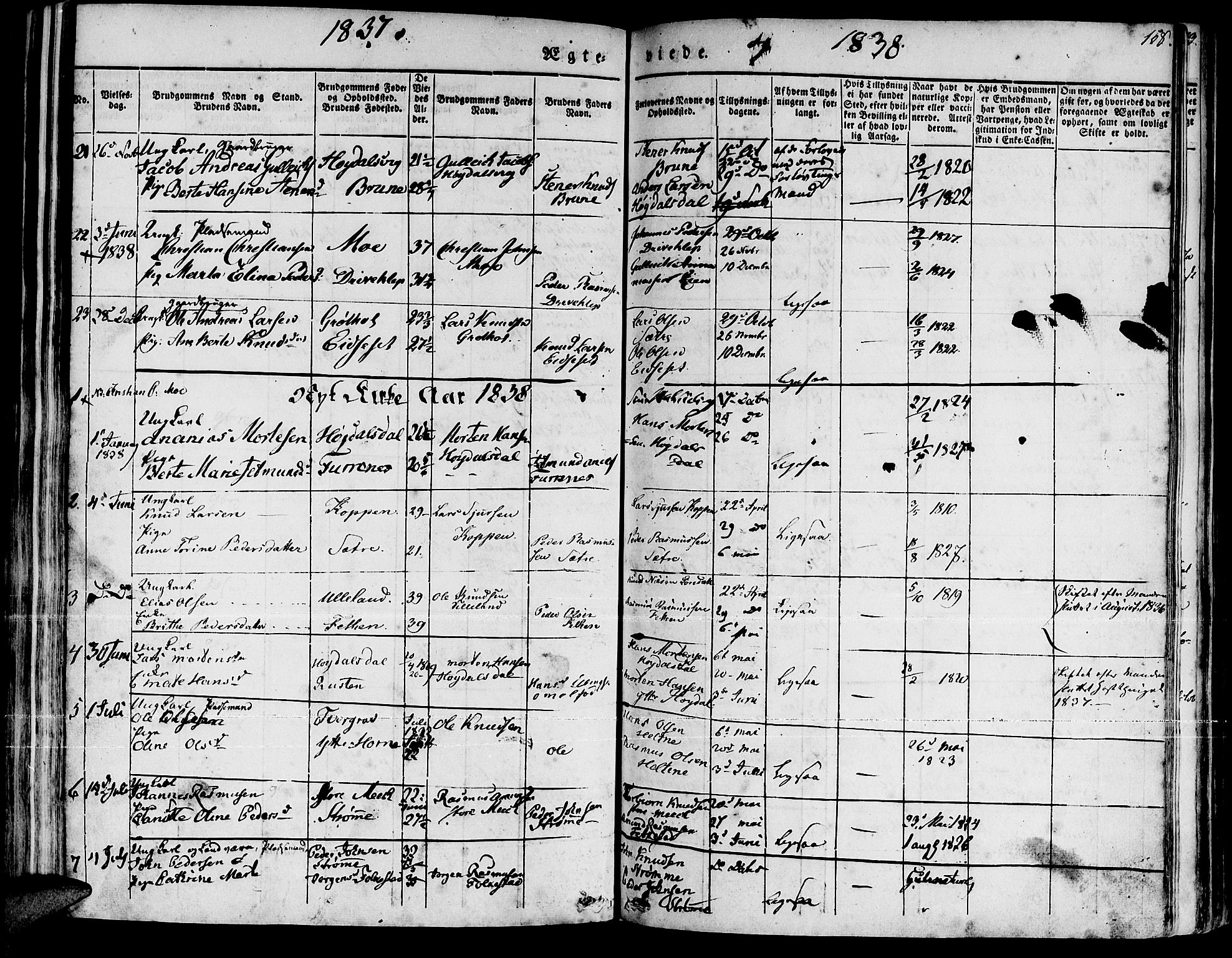 Ministerialprotokoller, klokkerbøker og fødselsregistre - Møre og Romsdal, SAT/A-1454/511/L0139: Ministerialbok nr. 511A06, 1831-1850, s. 158