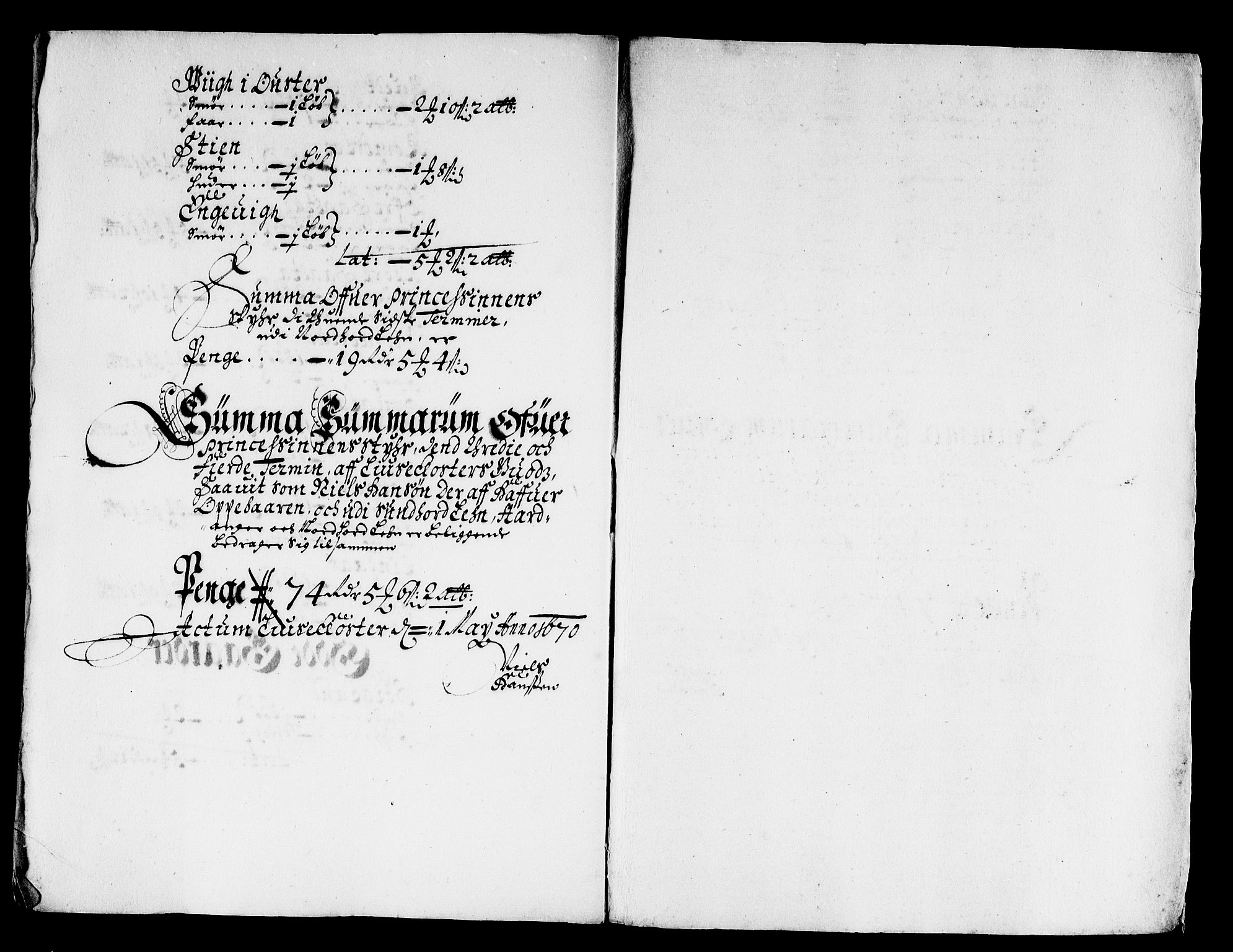 Rentekammeret inntil 1814, Reviderte regnskaper, Stiftamtstueregnskaper, Bergen stiftamt, RA/EA-6043/R/Rc/L0034: Bergen stiftamt, 1664-1672