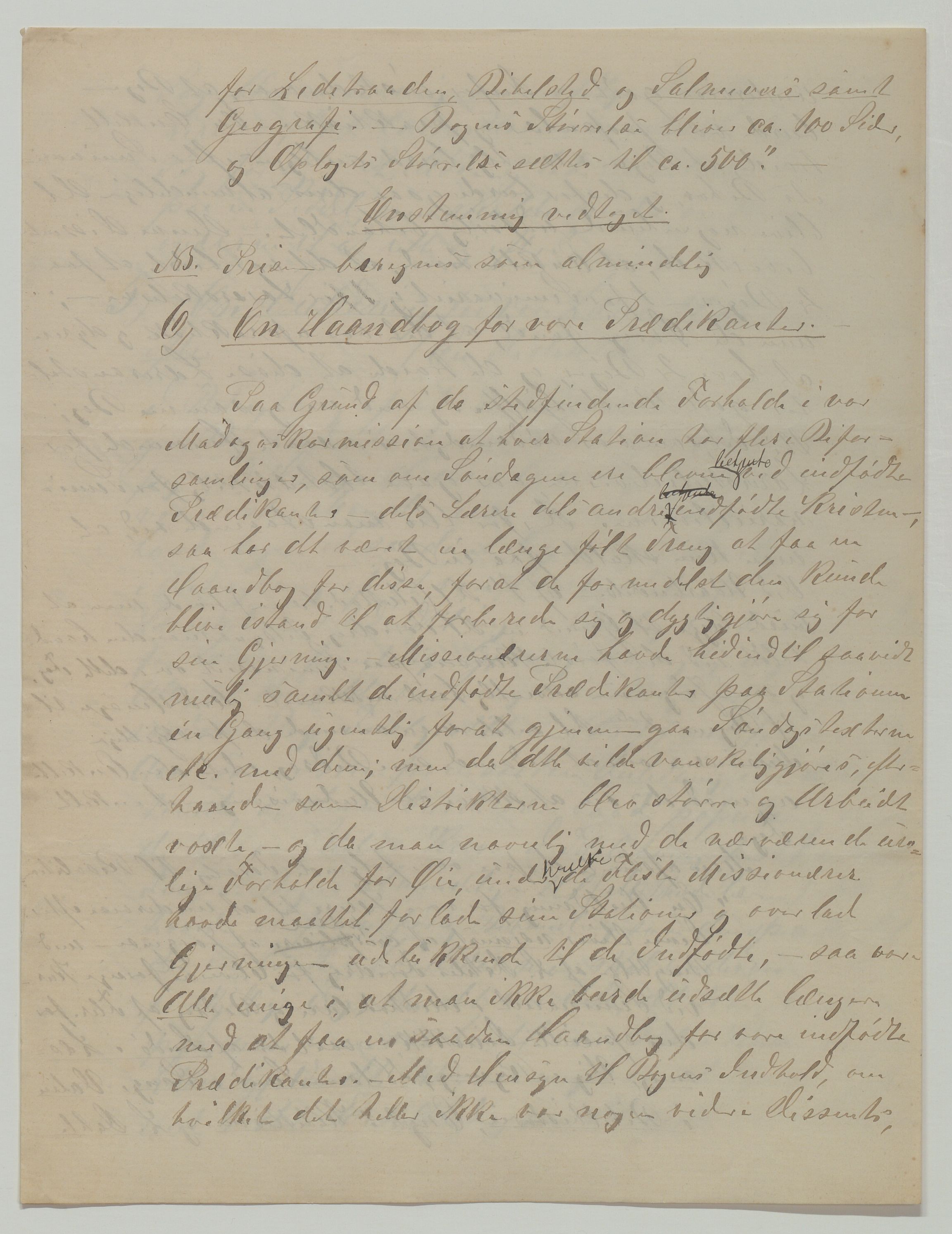 Det Norske Misjonsselskap - hovedadministrasjonen, VID/MA-A-1045/D/Da/Daa/L0036/0004: Konferansereferat og årsberetninger / Konferansereferat fra Madagaskar Innland., 1883