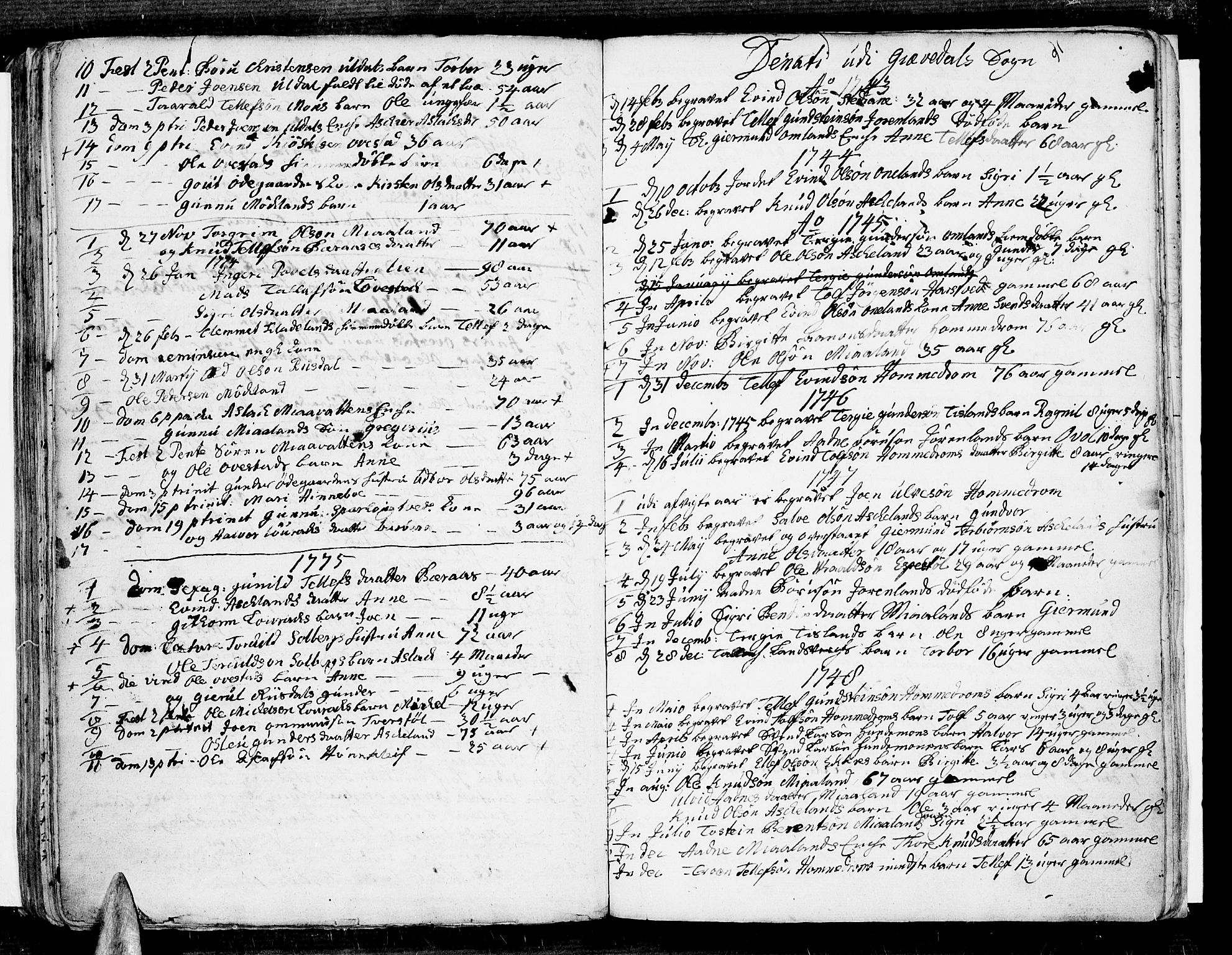 Åmli sokneprestkontor, AV/SAK-1111-0050/F/Fa/Fac/L0002: Ministerialbok nr. A 2 /2, 1743-1775