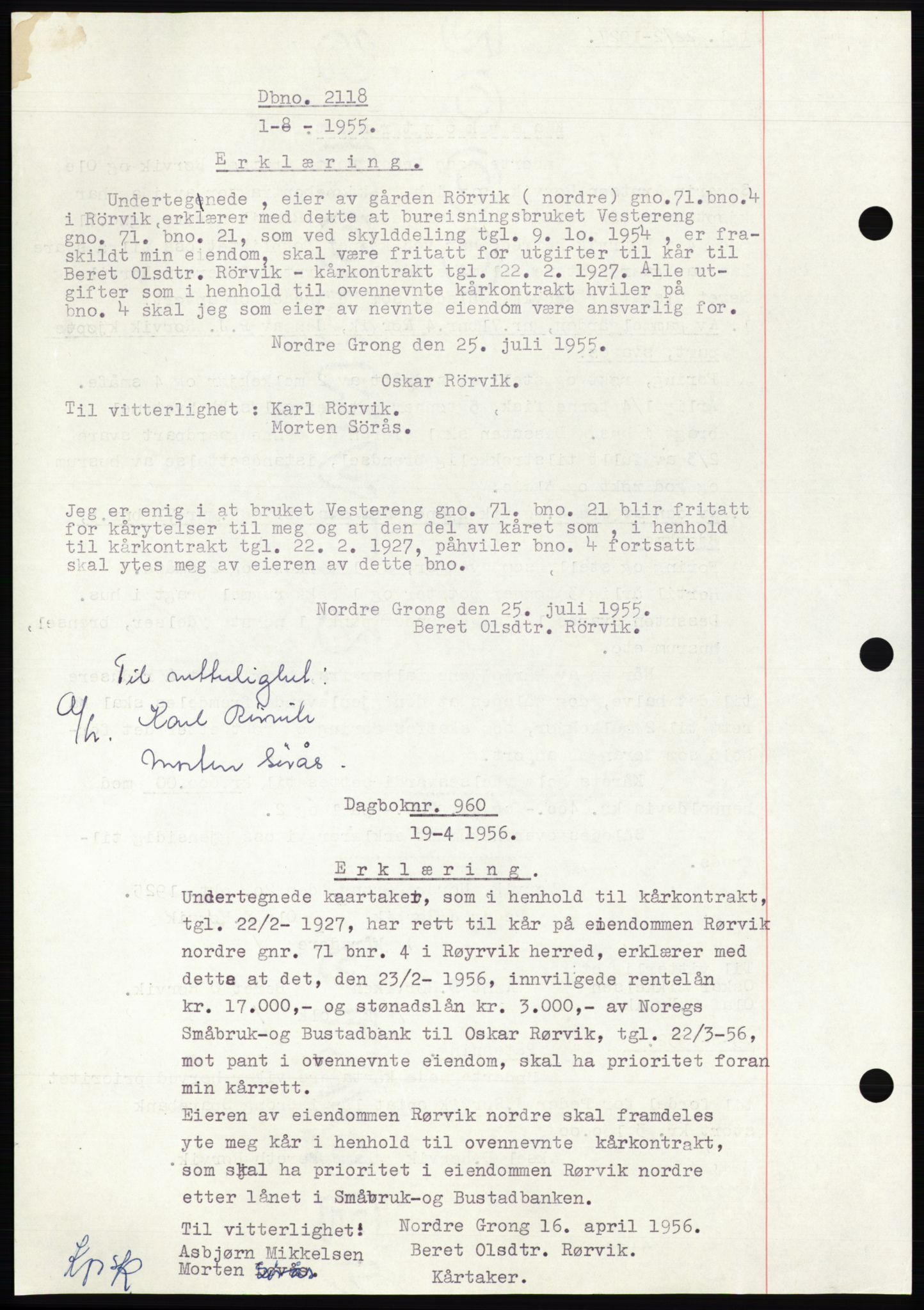 Namdal sorenskriveri, SAT/A-4133/1/2/2C: Pantebok nr. -, 1926-1930, Tingl.dato: 22.02.1927