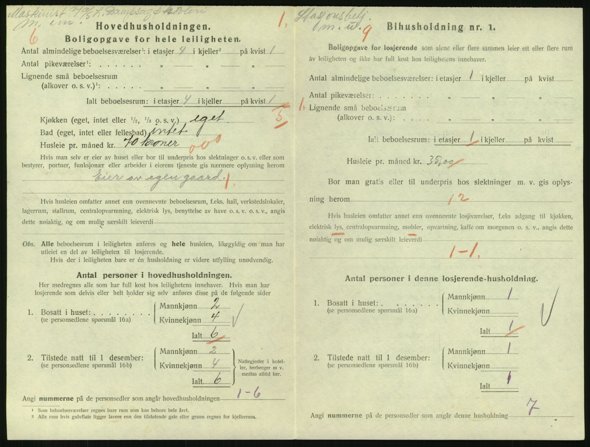 SAH, Folketelling 1920 for 0501 Lillehammer kjøpstad, 1920, s. 2061