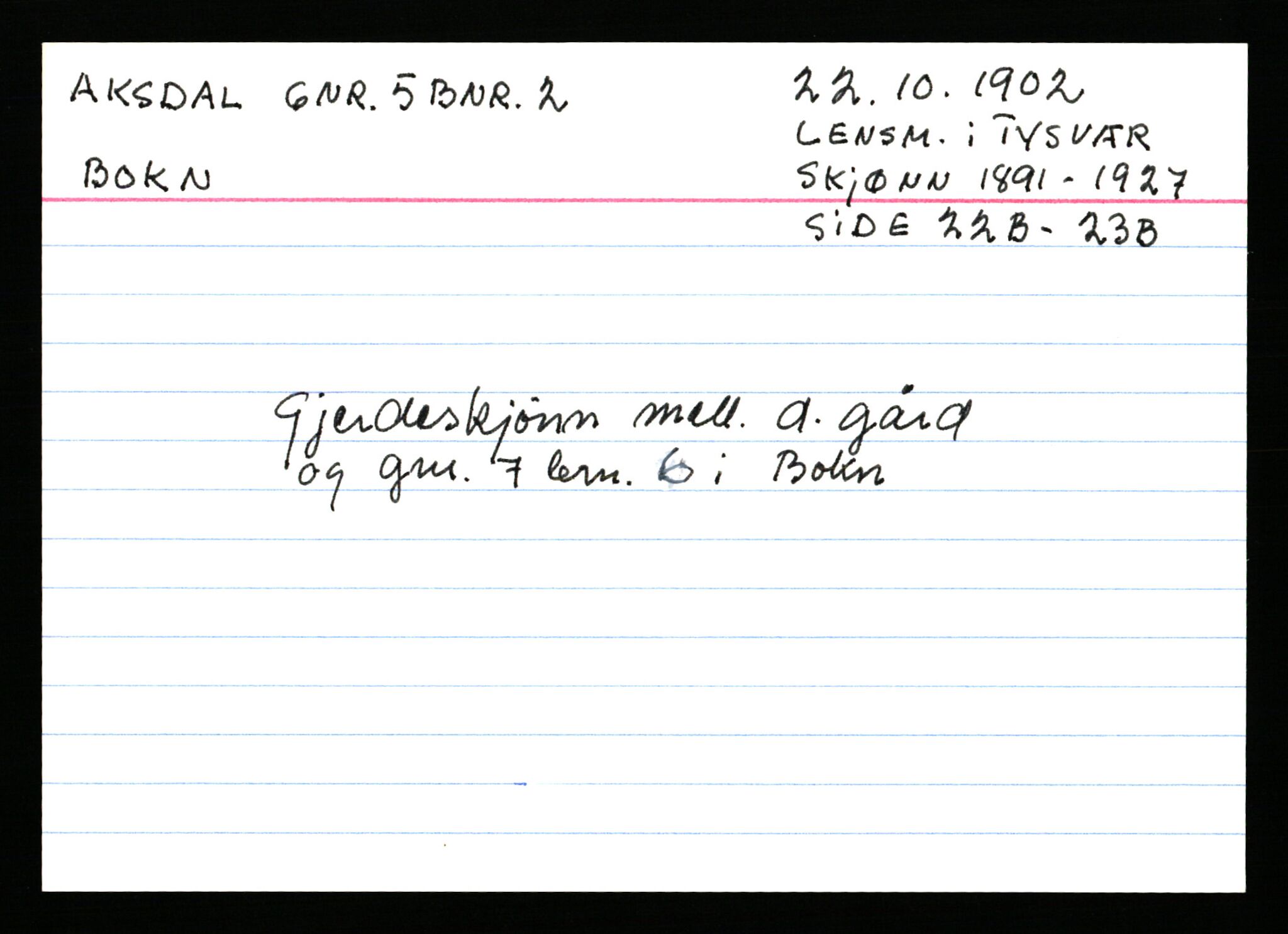 Statsarkivet i Stavanger, AV/SAST-A-101971/03/Y/Ym/L0001: Åstedskort sortert etter gårdsnavn: Abeland - Arnøen store, 1600-1950, s. 94