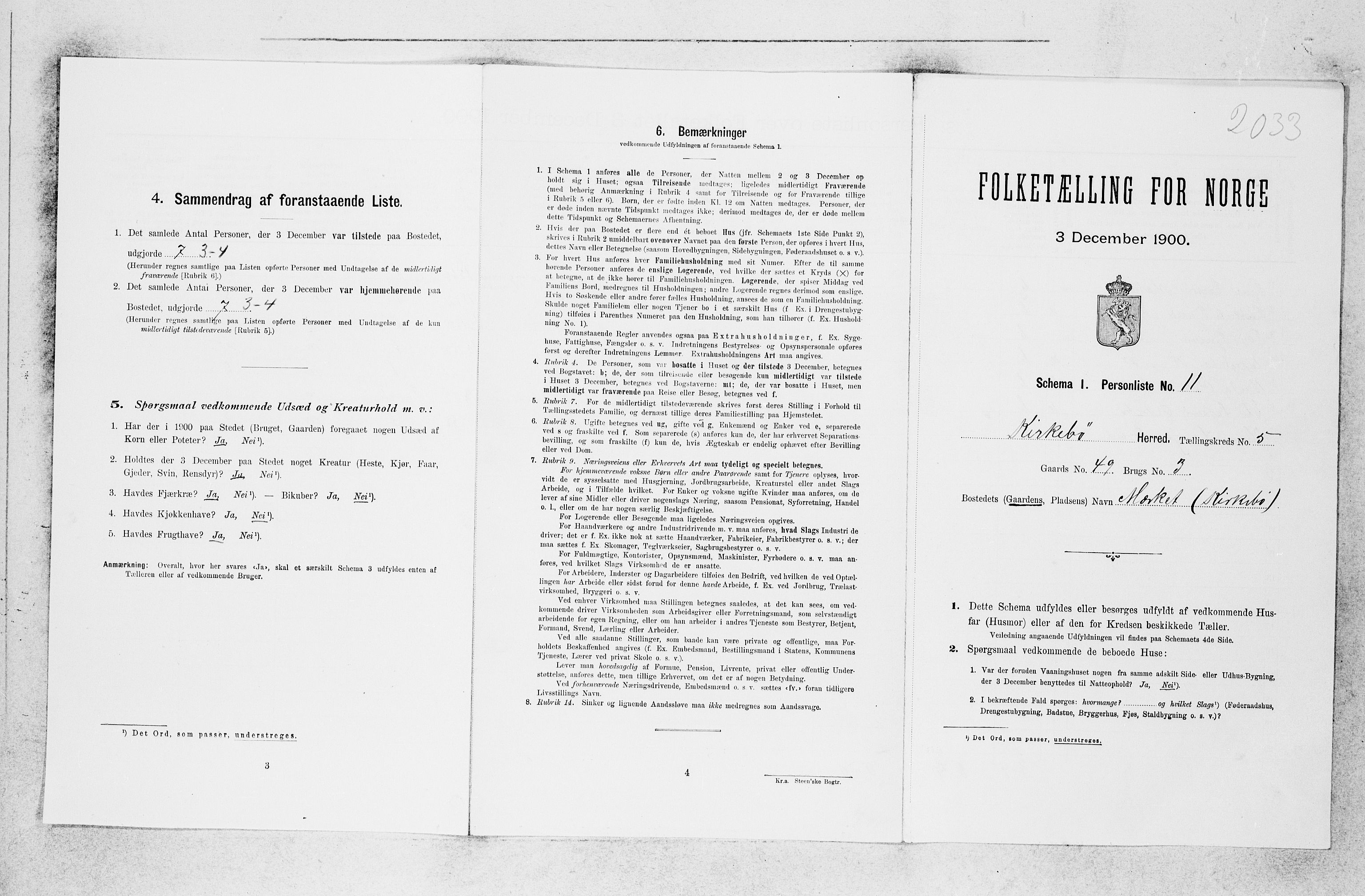 SAB, Folketelling 1900 for 1416 Kyrkjebø herred, 1900, s. 370