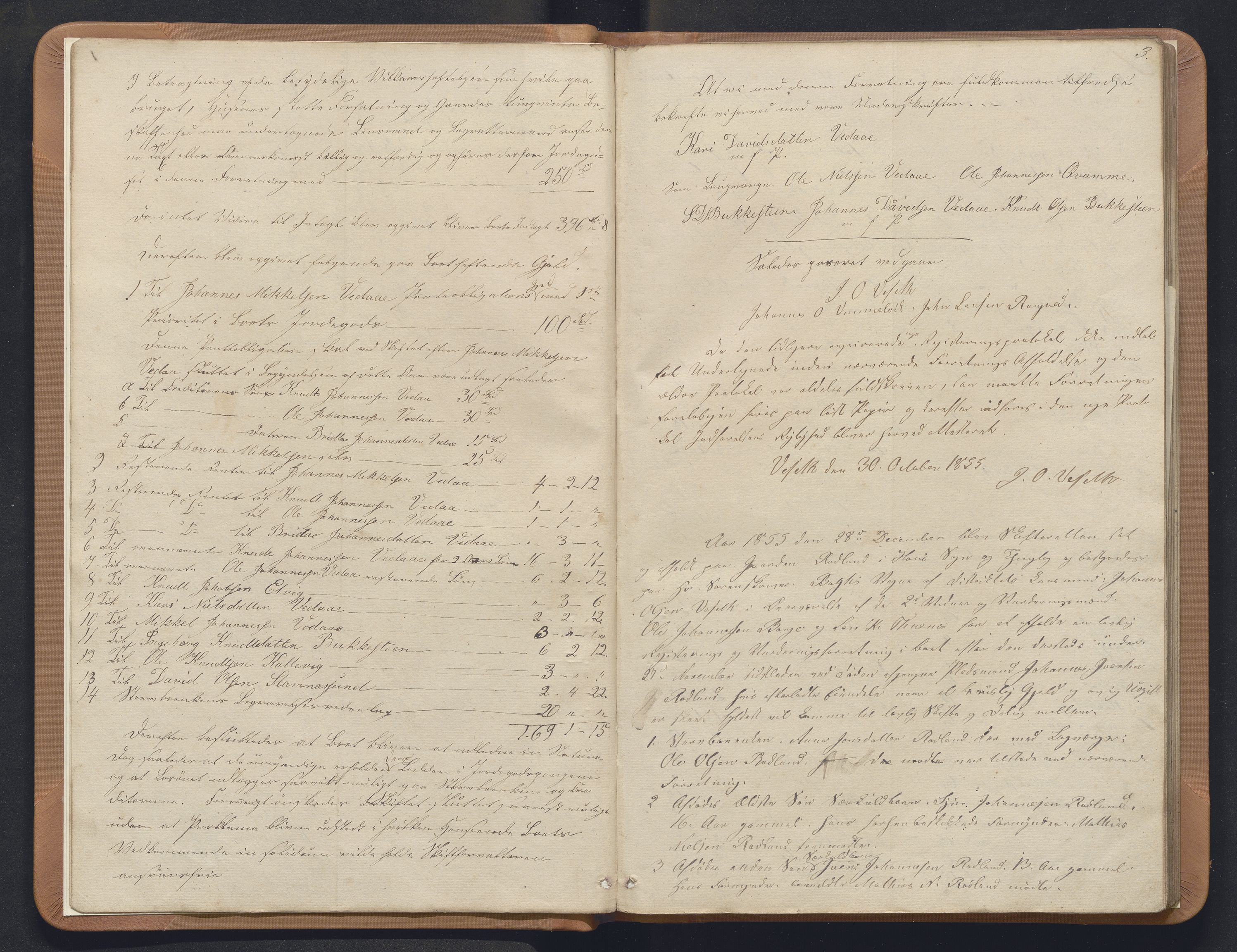 Nordhordland sorenskrivar, AV/SAB-A-2901/1/H/Hb/L0009: Registreringsprotokollar, 1855-1859, s. 3