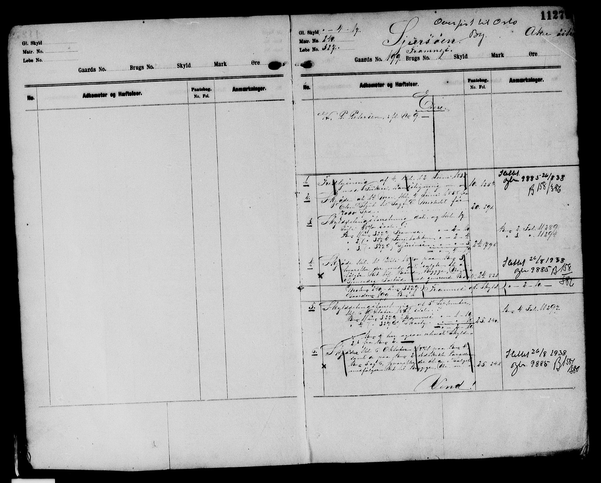 Aker herredsskriveri, SAO/A-10896/G/Ga/Gab/Gaba/L0020: Panteregister nr. I 20, 1892-1950, s. 11279