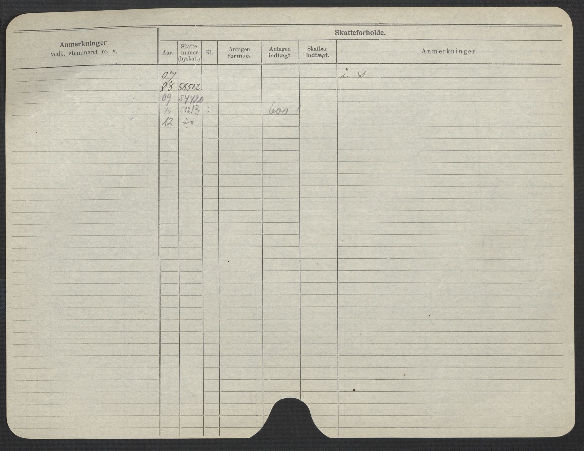 Oslo folkeregister, Registerkort, AV/SAO-A-11715/F/Fa/Fac/L0021: Kvinner, 1906-1914, s. 475b