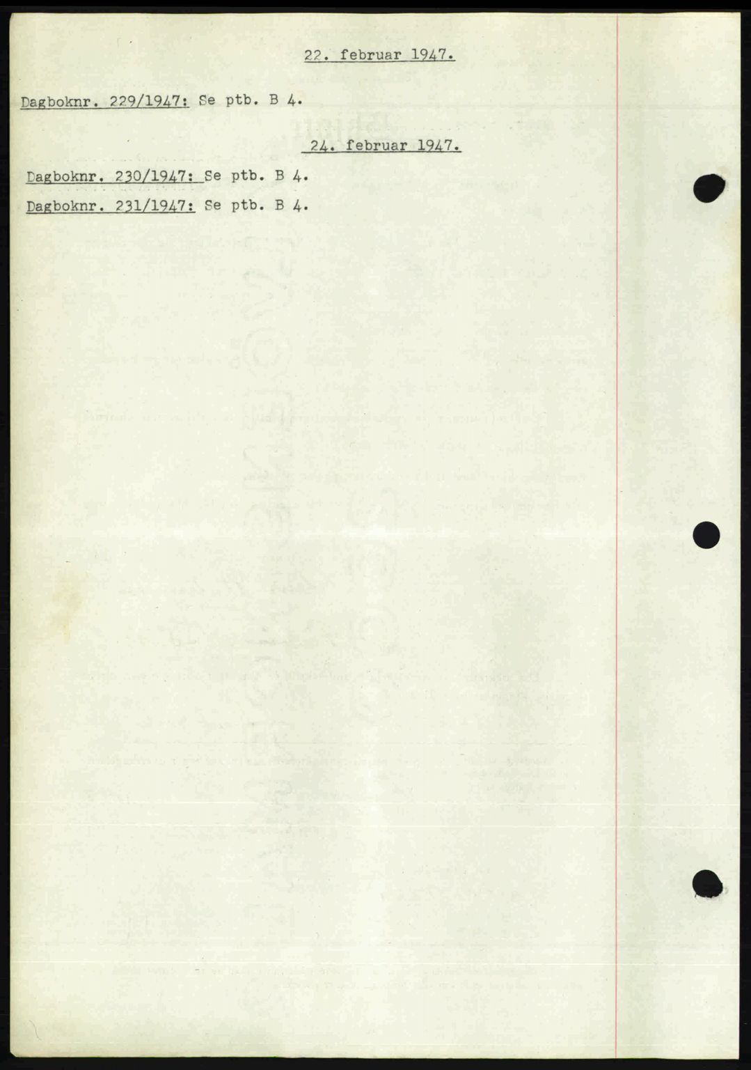 Nedenes sorenskriveri, SAK/1221-0006/G/Gb/Gba/L0056: Pantebok nr. A8, 1946-1947, Dagboknr: 229/1947