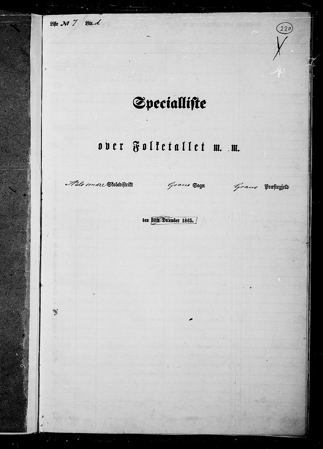 RA, Folketelling 1865 for 0534P Gran prestegjeld, 1865, s. 394