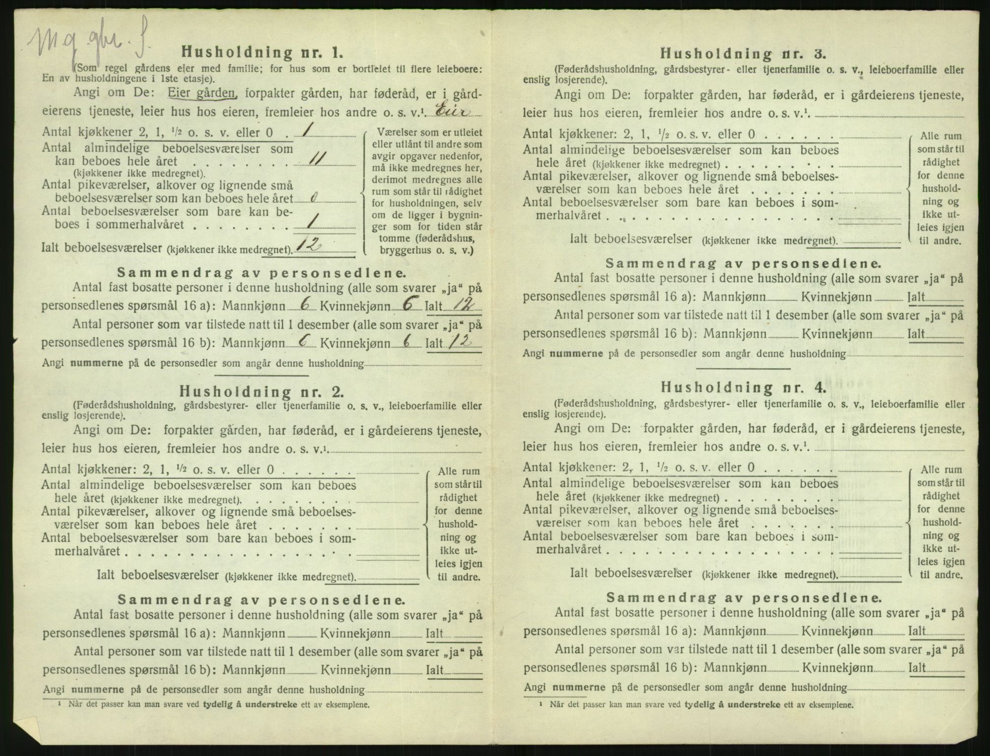 SAK, Folketelling 1920 for 0912 Vegårshei herred, 1920, s. 595