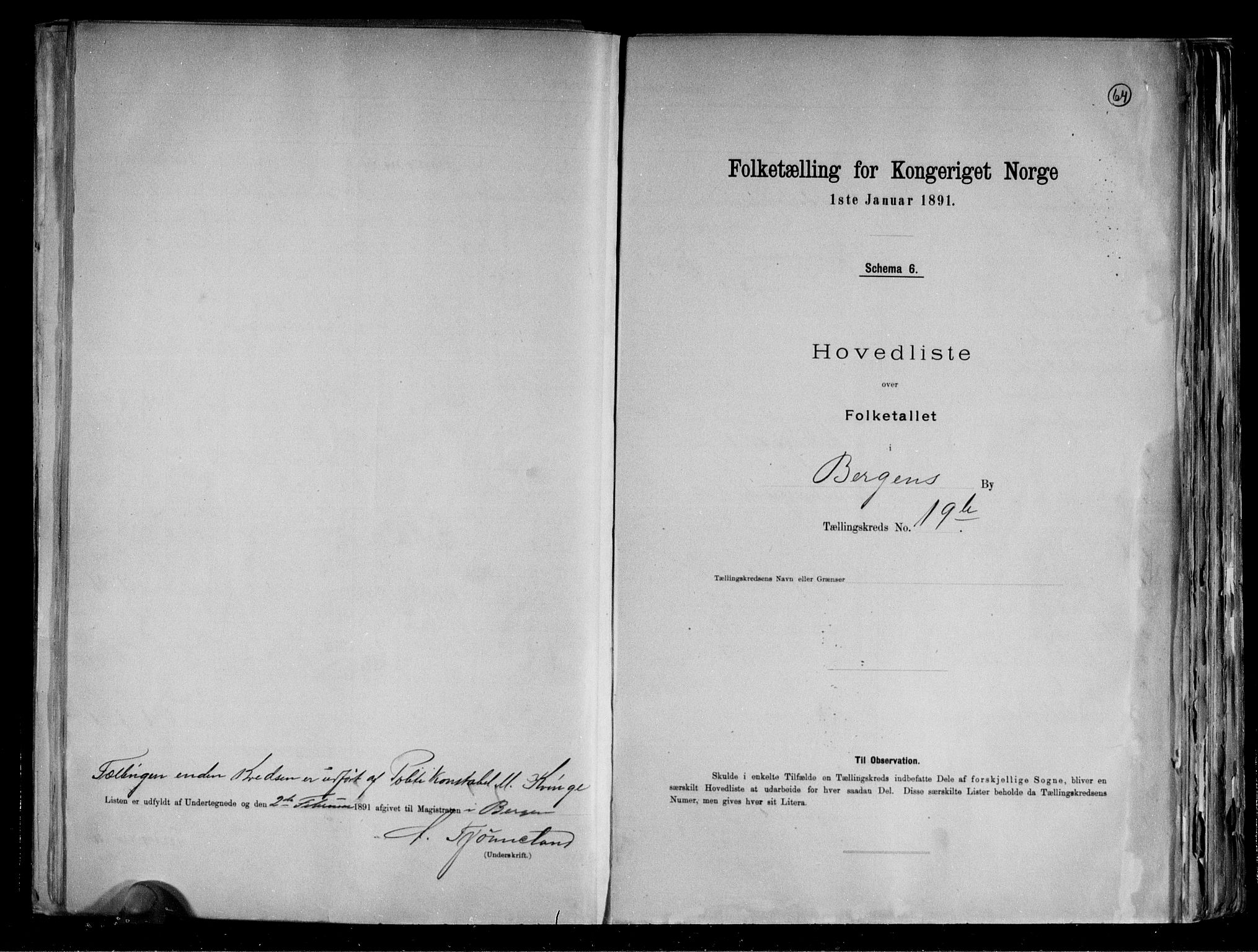 RA, Folketelling 1891 for 1301 Bergen kjøpstad, 1891, s. 66