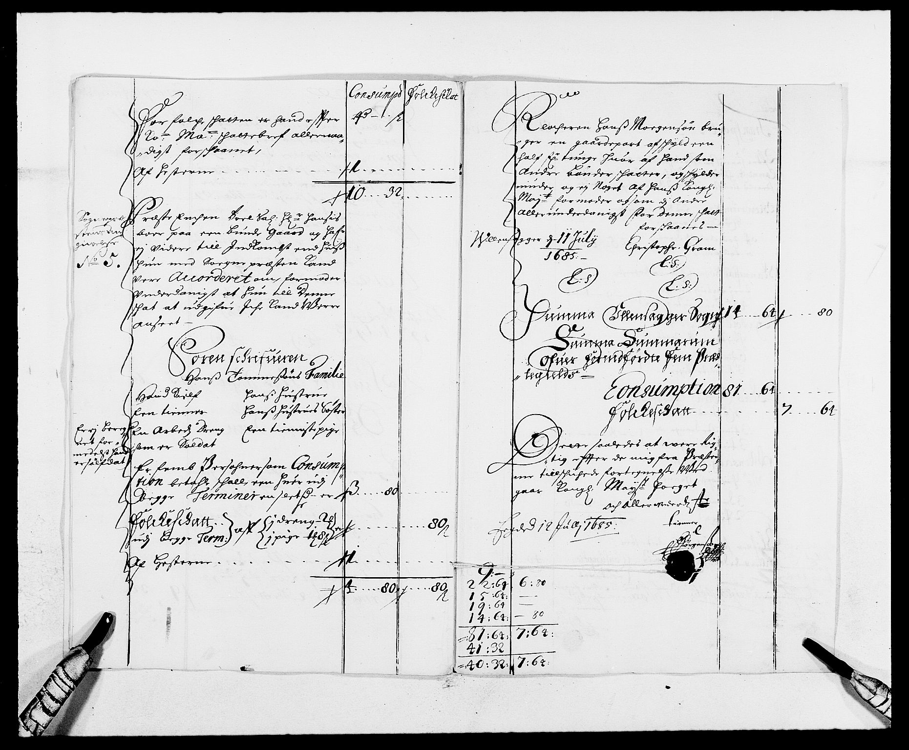 Rentekammeret inntil 1814, Reviderte regnskaper, Fogderegnskap, AV/RA-EA-4092/R12/L0699: Fogderegnskap Øvre Romerike, 1685-1686, s. 81