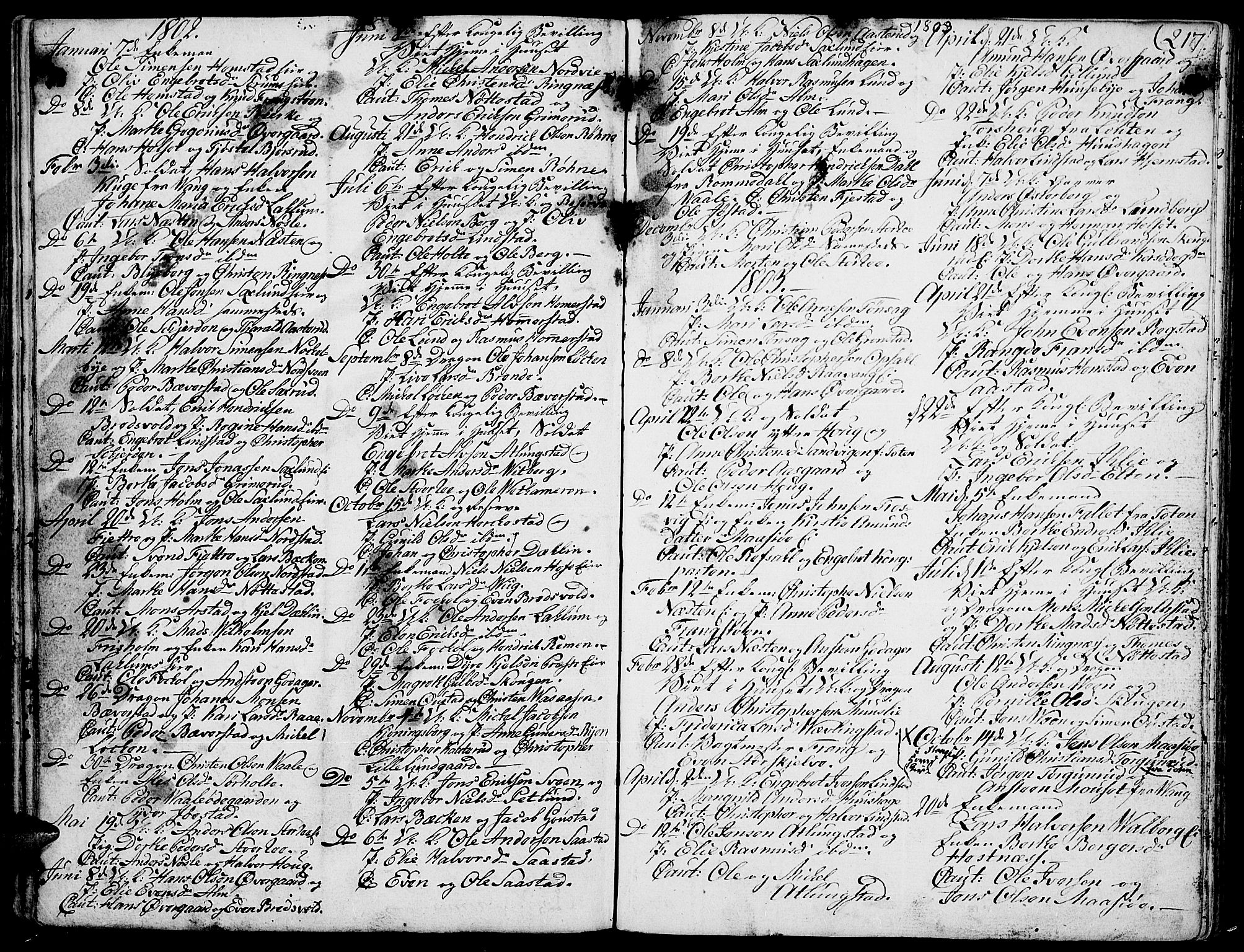 Stange prestekontor, AV/SAH-PREST-002/K/L0007: Ministerialbok nr. 7, 1788-1813, s. 216-217