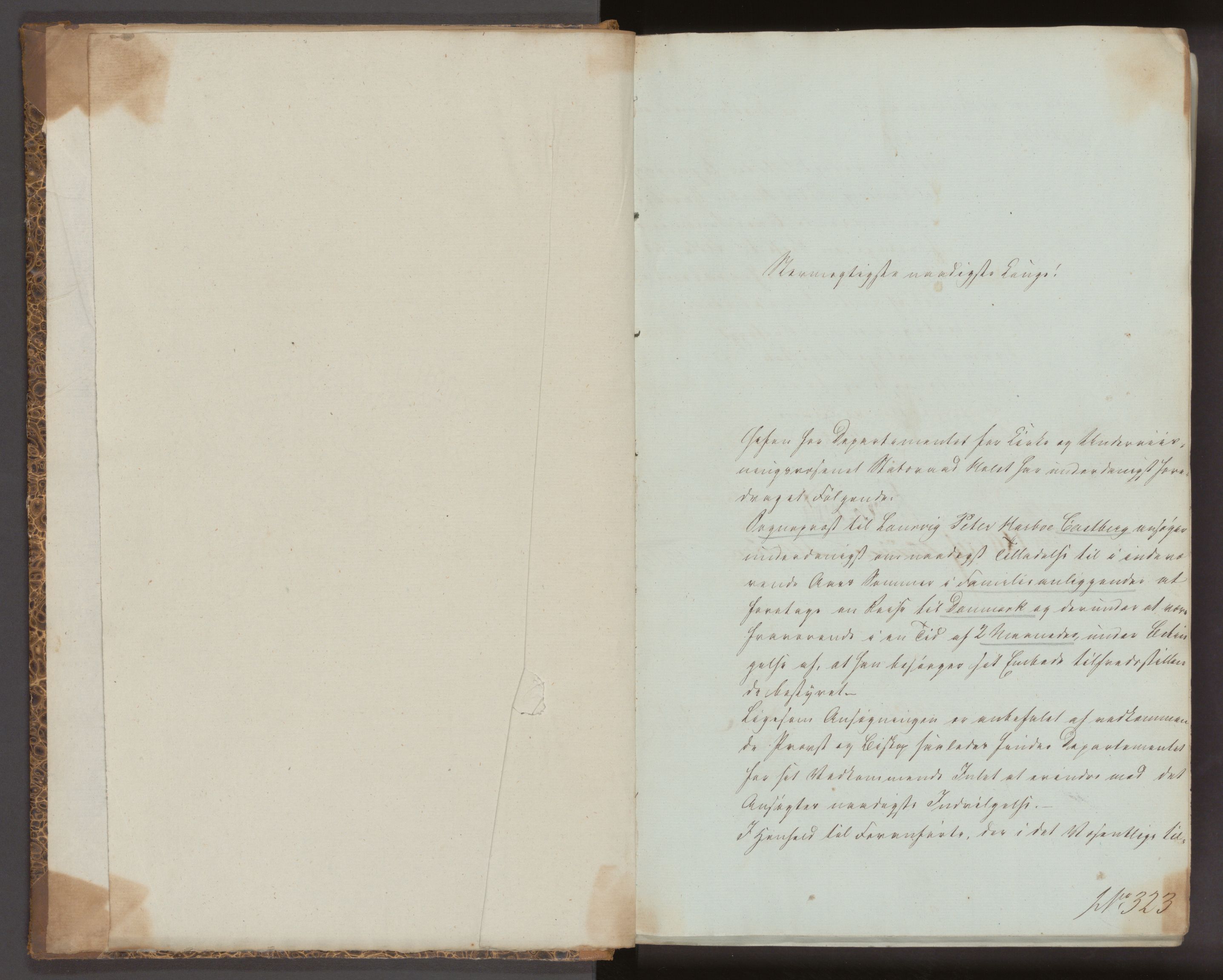 Statsrådsavdelingen i Stockholm, AV/RA-S-1003/D/Da/L0217: Regjeringsinnstillinger nr. 323-474, 1845