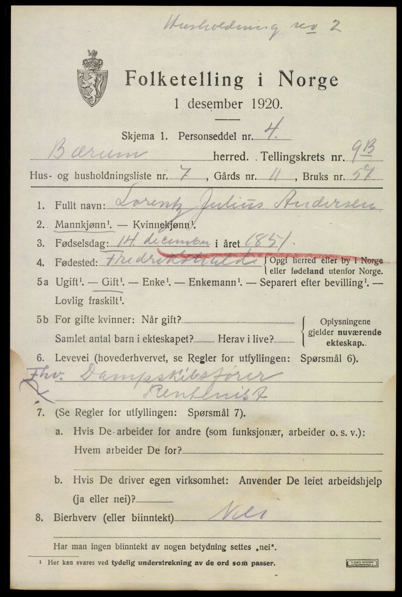 SAO, Folketelling 1920 for 0219 Bærum herred, 1920, s. 20624