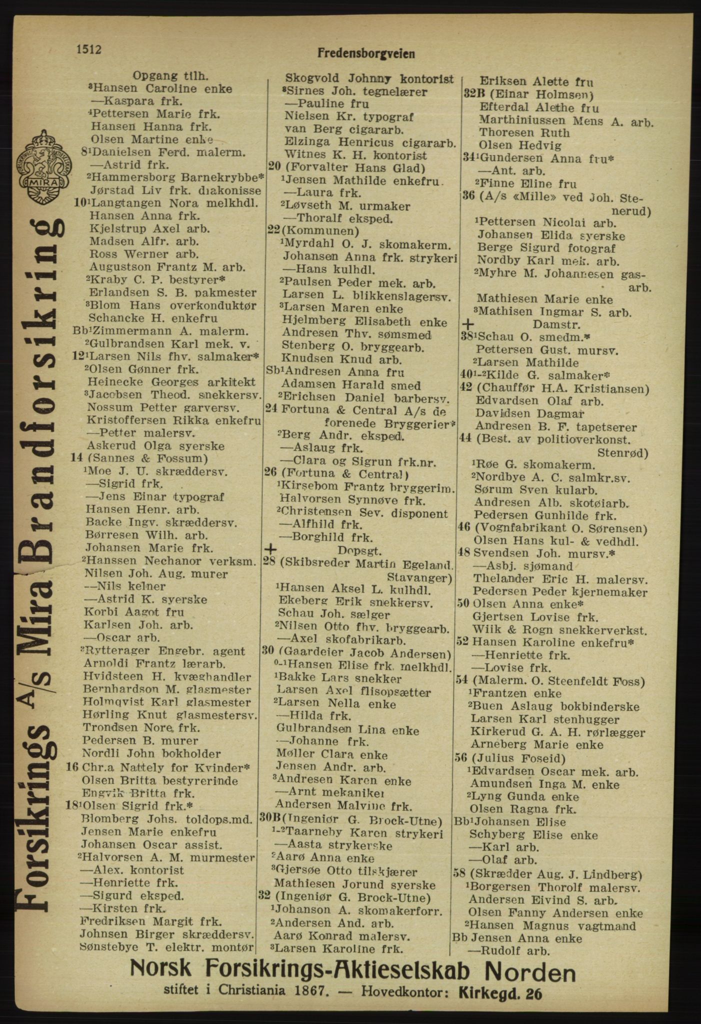 Kristiania/Oslo adressebok, PUBL/-, 1918, s. 1665
