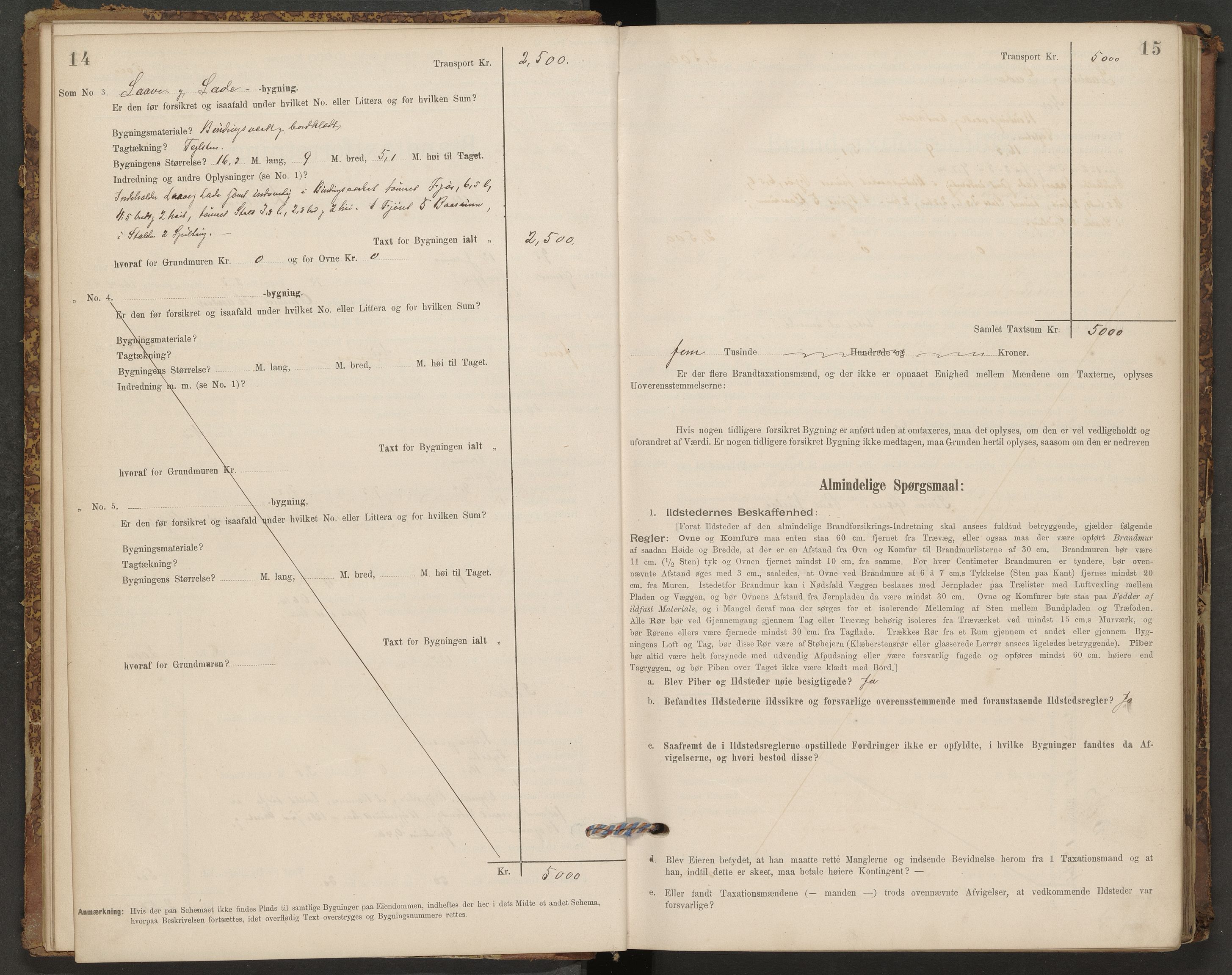 Lier lensmannskontor, AV/SAKO-A-507/Y/Yb/Ybb/L0001: Skjematakstprotokoll, 1894-1901