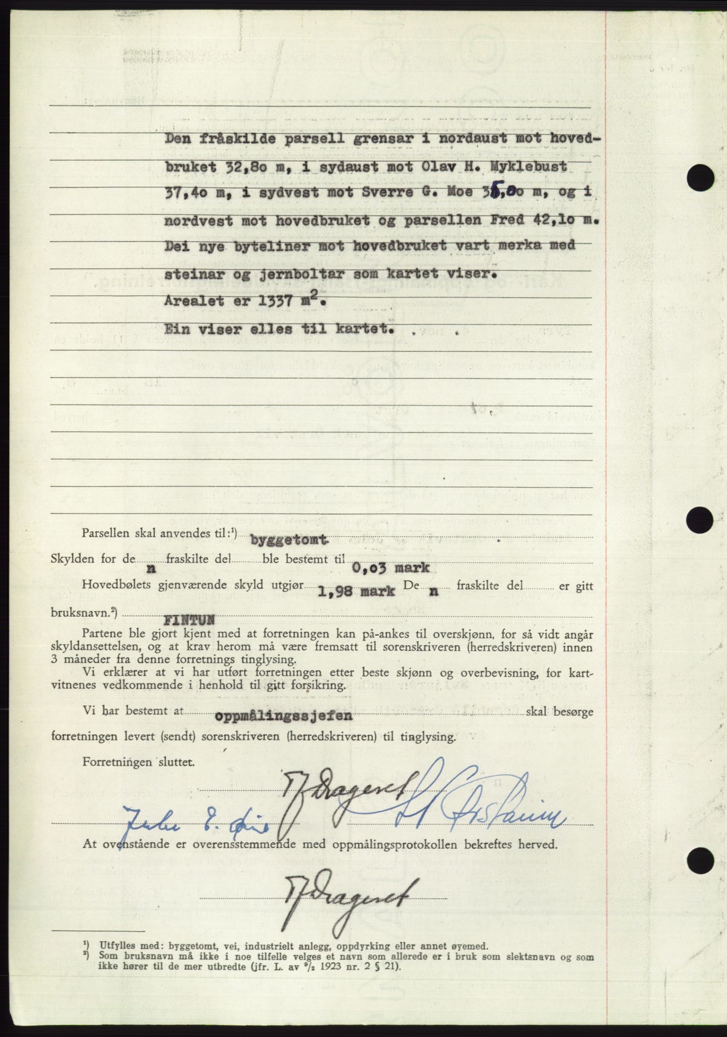 Søre Sunnmøre sorenskriveri, AV/SAT-A-4122/1/2/2C/L0094: Pantebok nr. 20A, 1953-1953, Dagboknr: 1063/1953