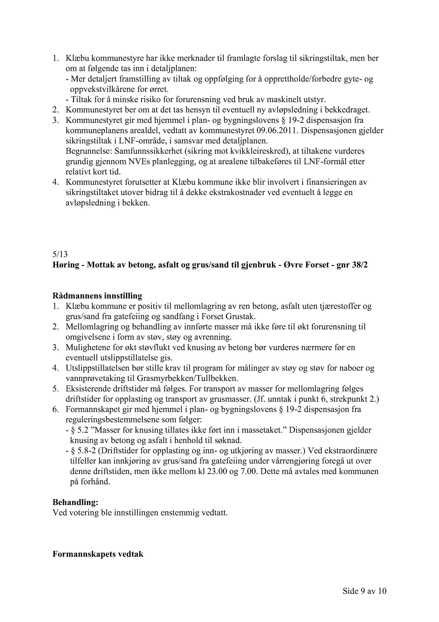 Klæbu Kommune, TRKO/KK/02-FS/L006: Formannsskapet - Møtedokumenter, 2013, s. 146