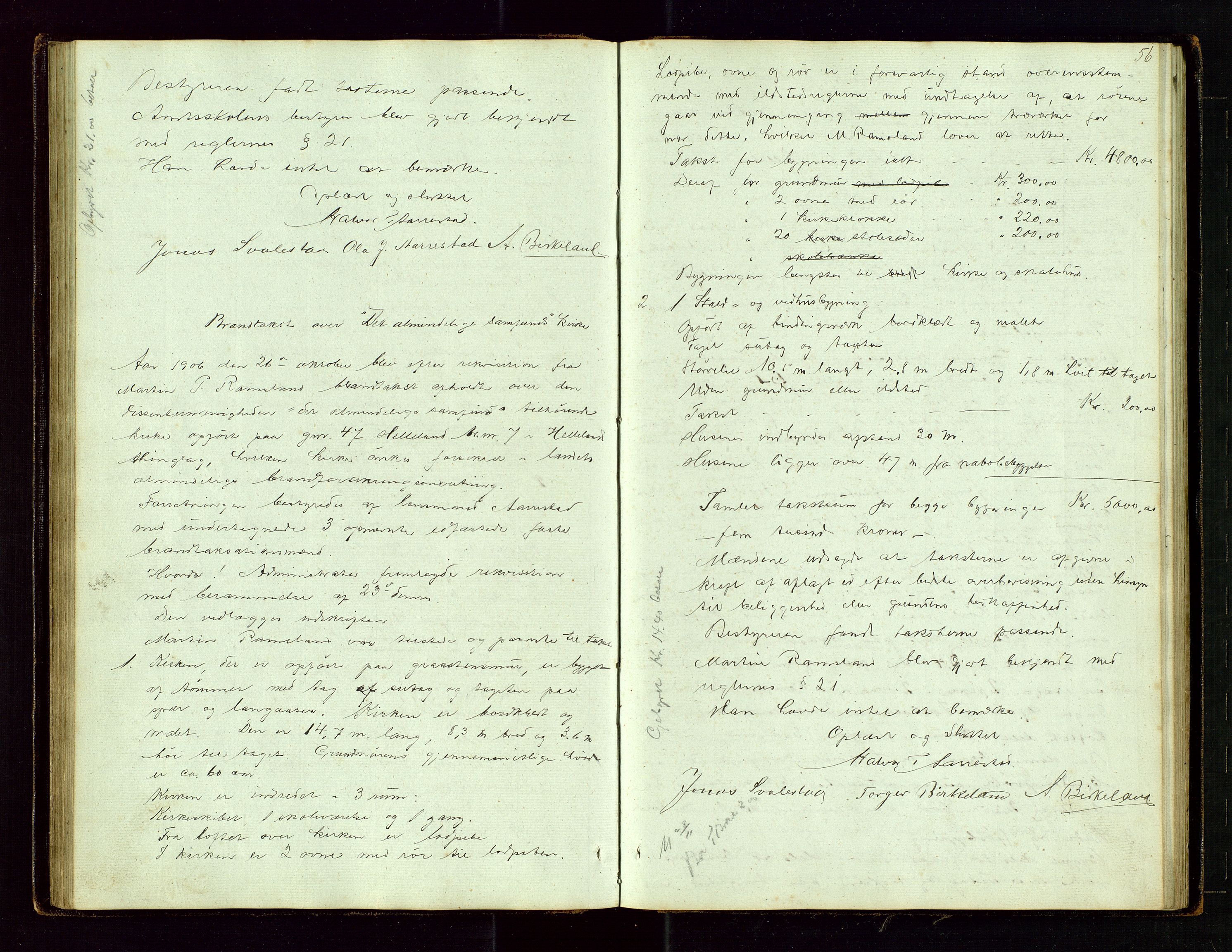 Helleland lensmannskontor, AV/SAST-A-100209/Goa/L0001: "Brandtaxations-Protocol for Hetlands Thinglag", 1847-1920, s. 55b-56a