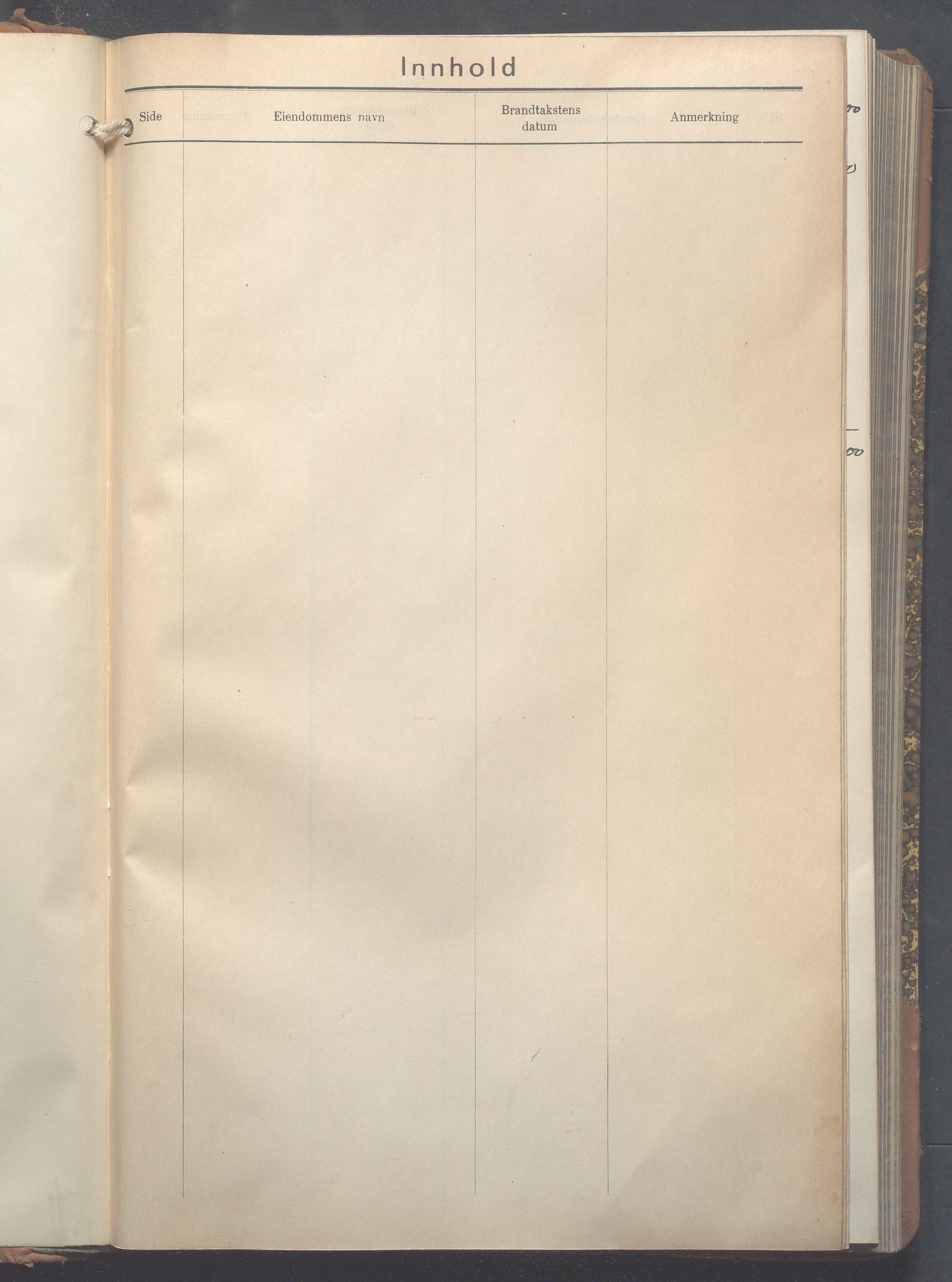 Lensmennene i Aker, OBA/A-10133/F/Fc/L0025: Branntakstprotokoll, 1928-1935