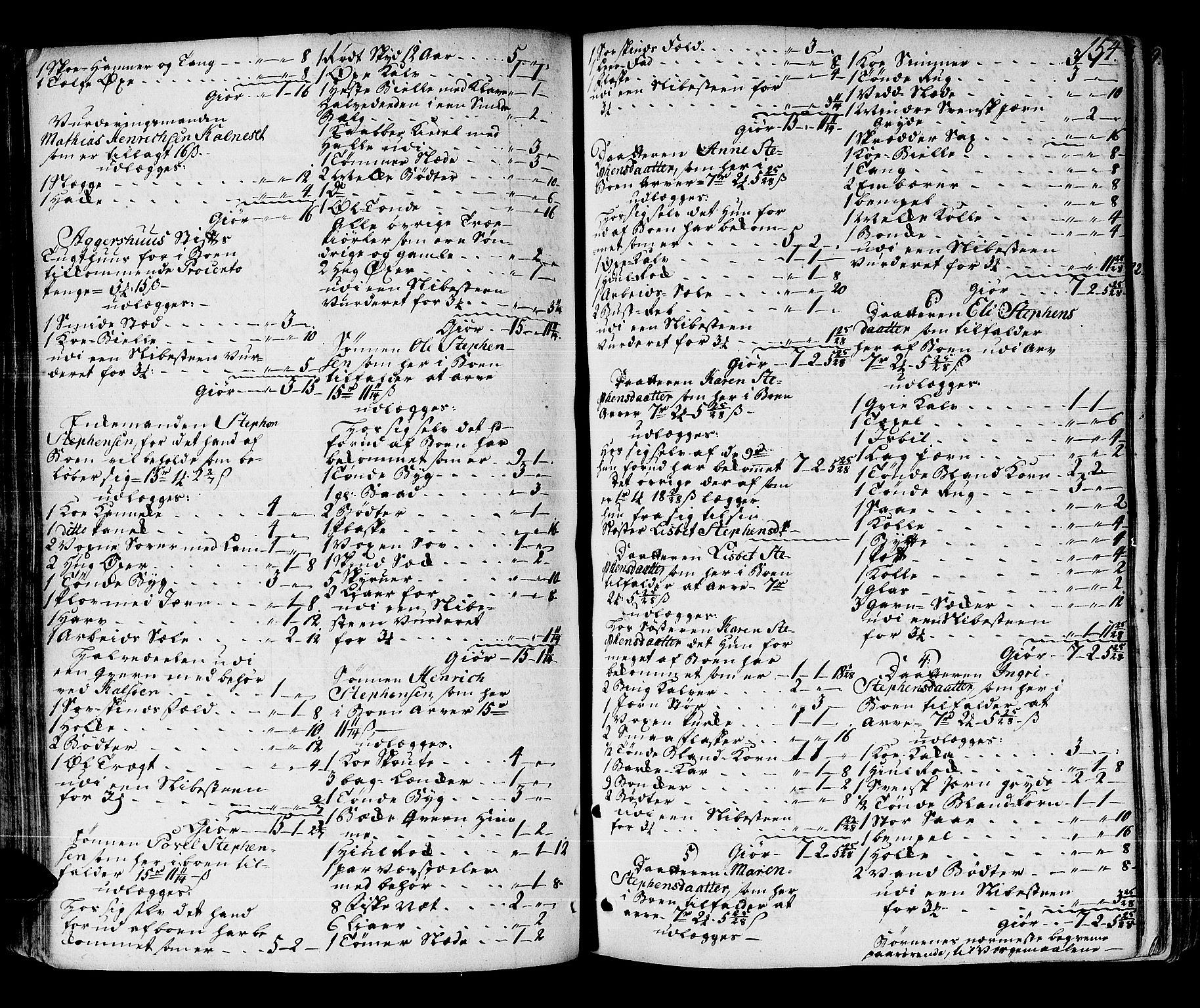 Solør og Østerdalen sorenskriveri, AV/SAH-TING-024/J/Ja/L0012A: Skifteprotokoll, 1757-1764, s. 153b-154a
