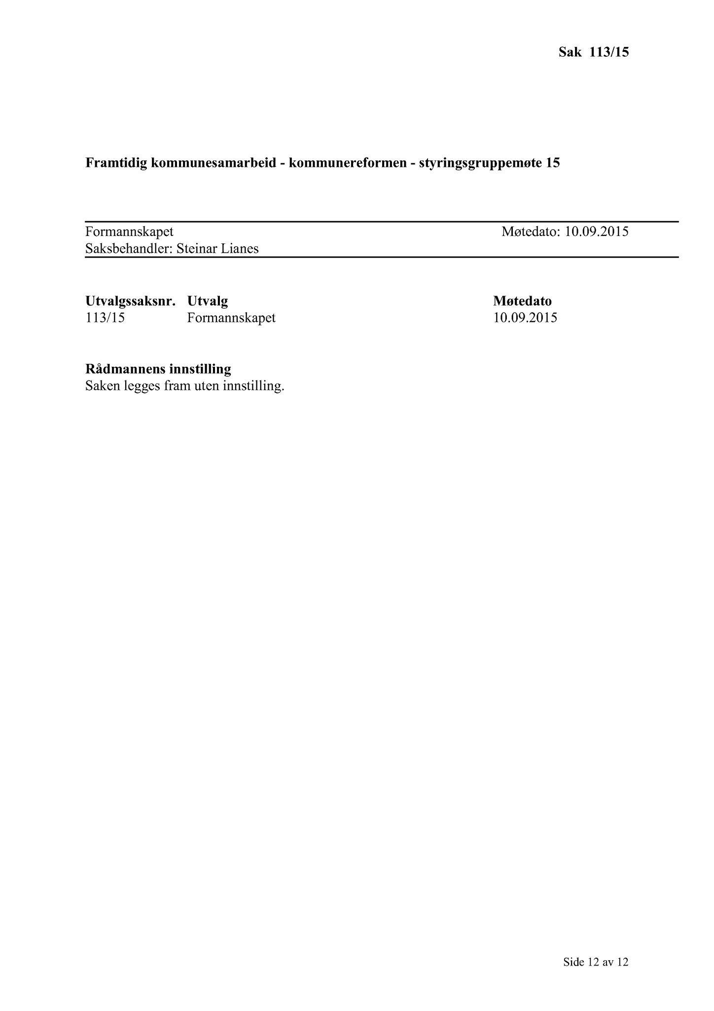 Klæbu Kommune, TRKO/KK/02-FS/L008: Formannsskapet - Møtedokumenter, 2015, s. 2761