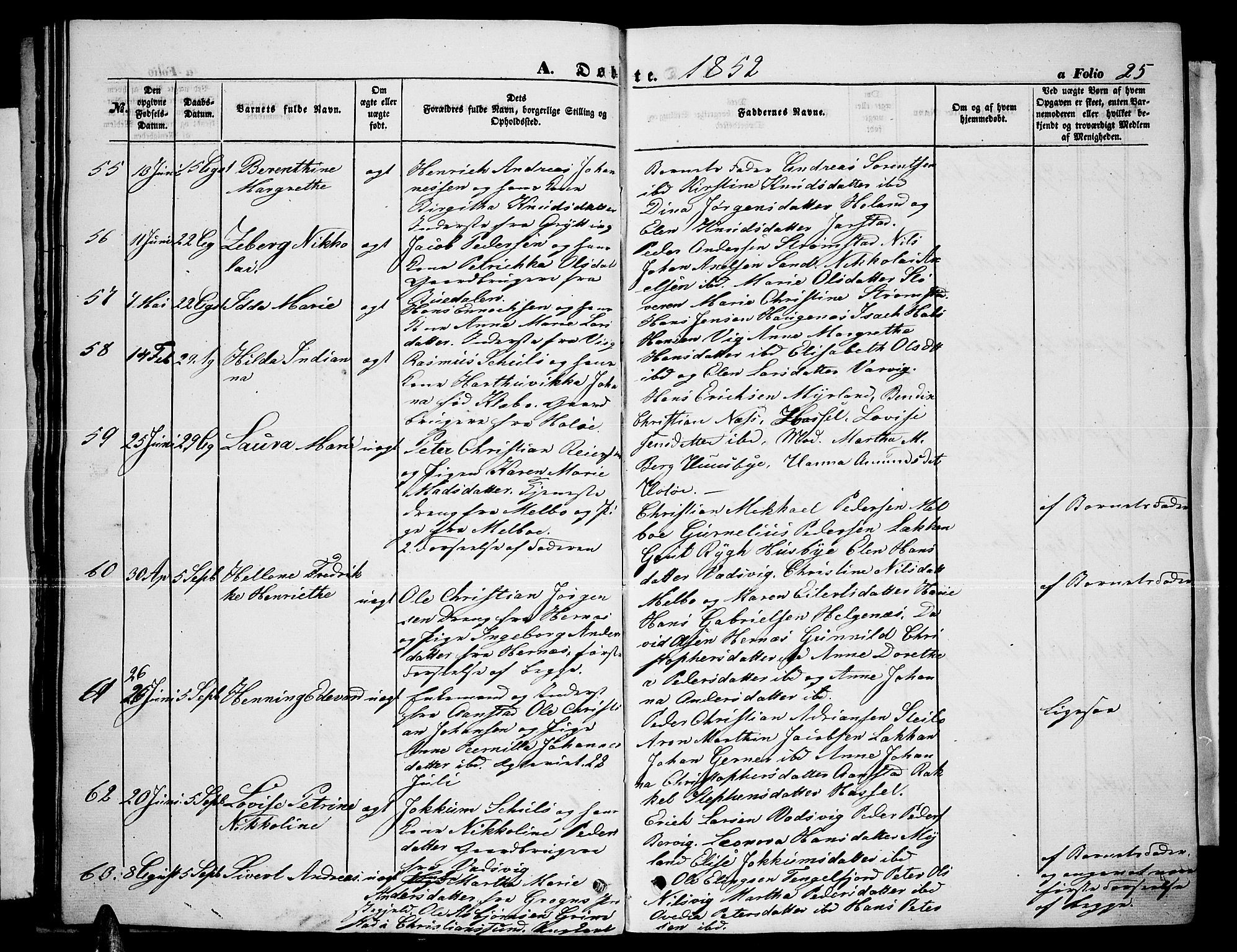 Ministerialprotokoller, klokkerbøker og fødselsregistre - Nordland, AV/SAT-A-1459/888/L1265: Klokkerbok nr. 888C03, 1850-1863, s. 25