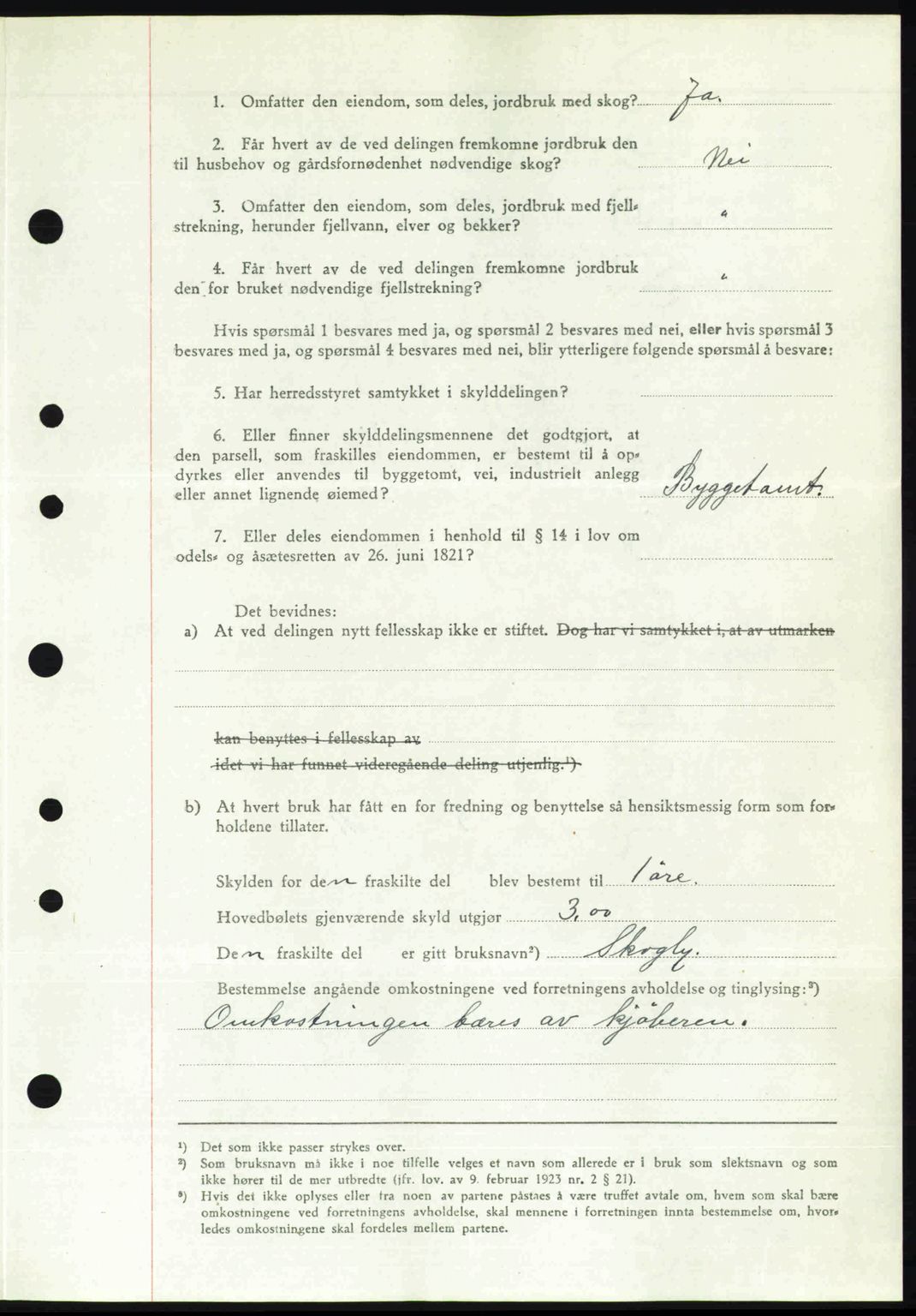 Nedenes sorenskriveri, AV/SAK-1221-0006/G/Gb/Gba/L0055: Pantebok nr. A7, 1946-1946, Dagboknr: 652/1946