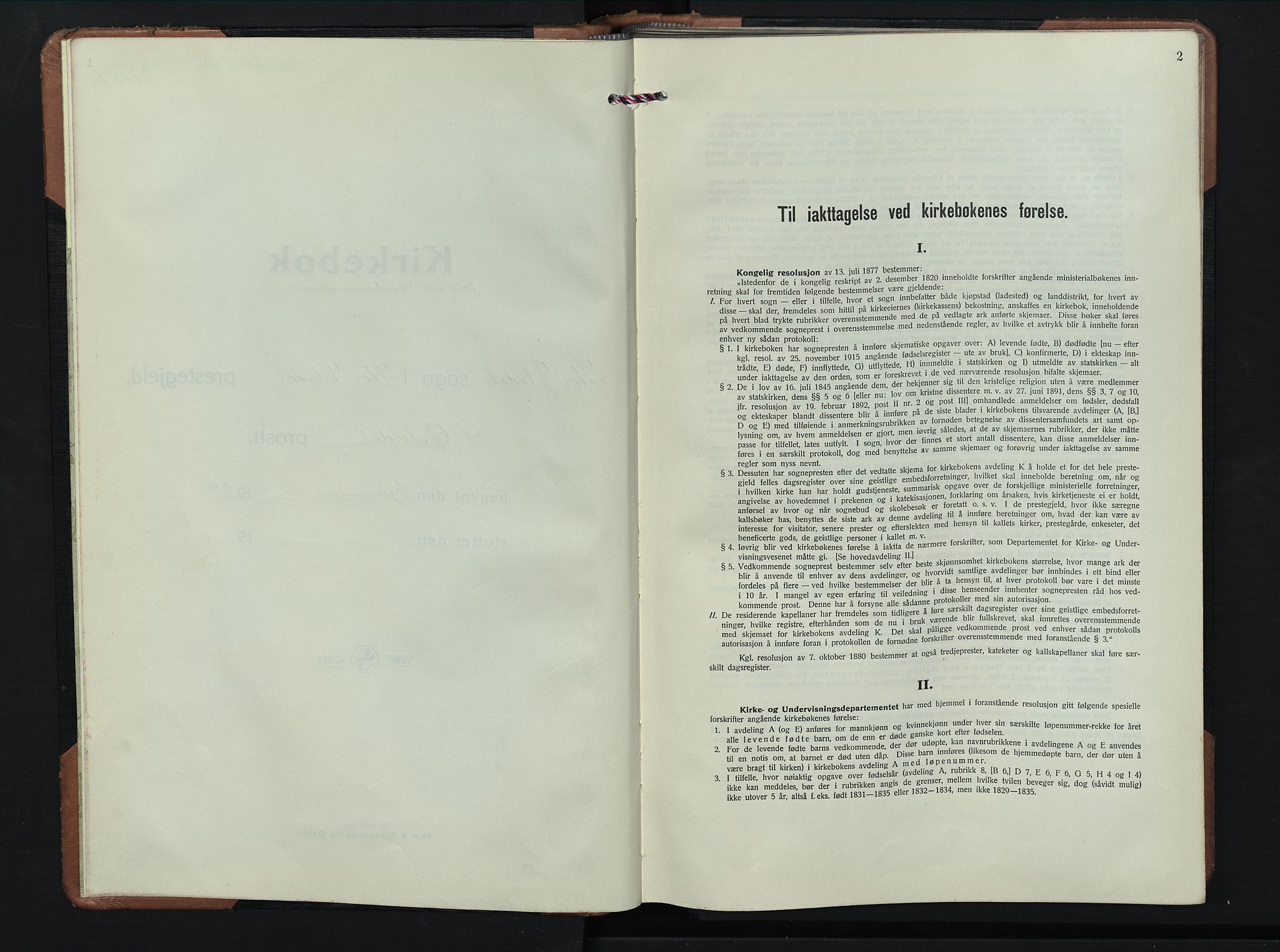 Stor-Elvdal prestekontor, AV/SAH-PREST-052/H/Ha/Hab/L0010: Klokkerbok nr. 10, 1929-1955, s. 2