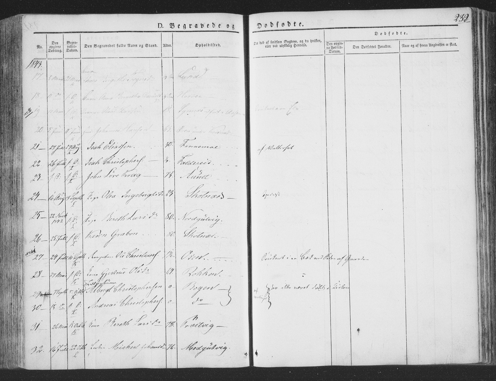 Ministerialprotokoller, klokkerbøker og fødselsregistre - Nord-Trøndelag, SAT/A-1458/780/L0639: Ministerialbok nr. 780A04, 1830-1844, s. 232