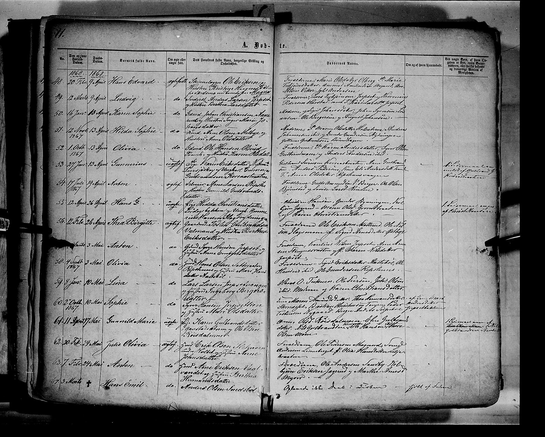 Eidskog prestekontor, AV/SAH-PREST-026/H/Ha/Haa/L0002: Ministerialbok nr. 2, 1867-1878, s. 11