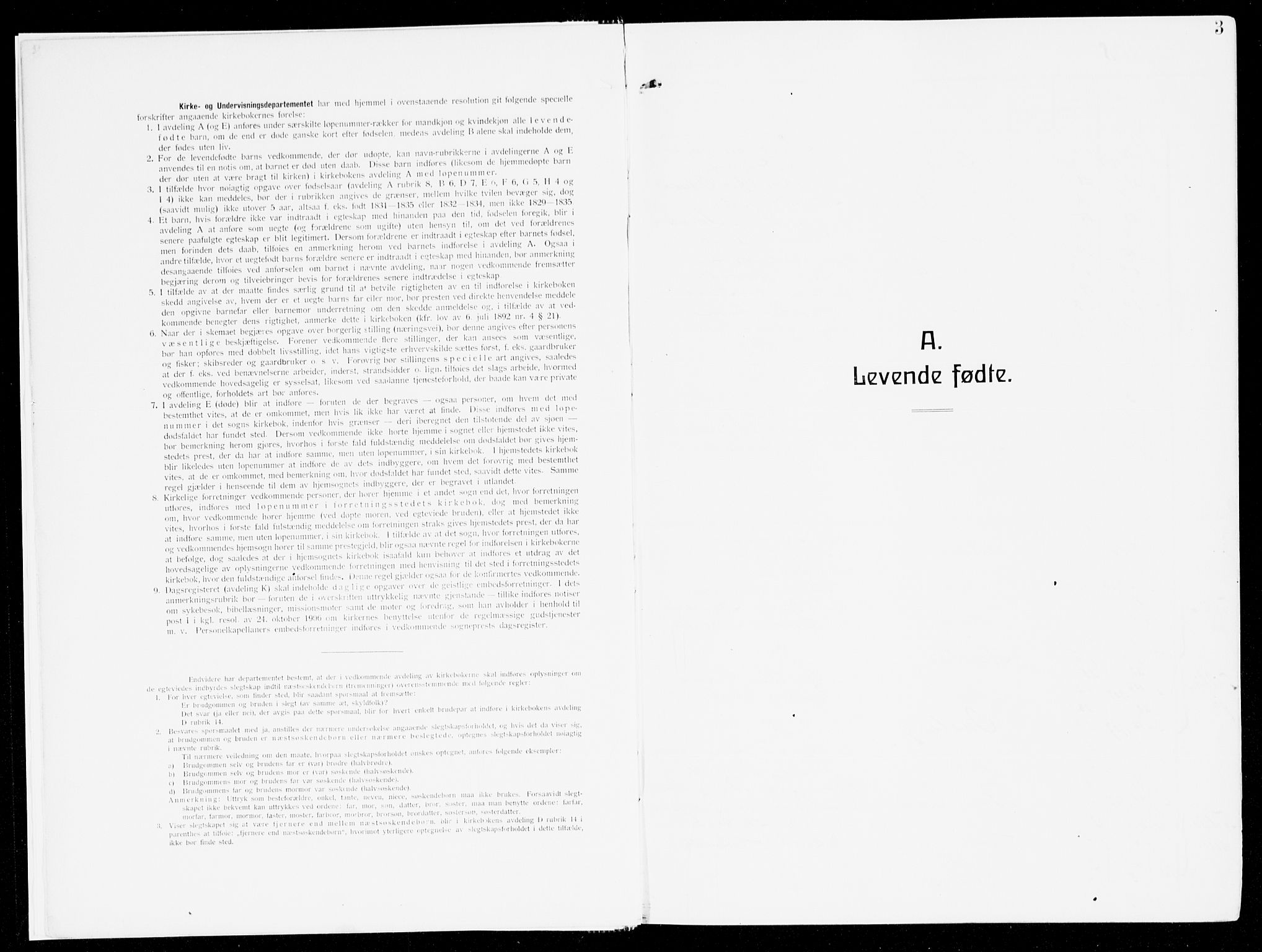 Stryn Sokneprestembete, SAB/A-82501: Ministerialbok nr. B 2, 1908-1936, s. 3