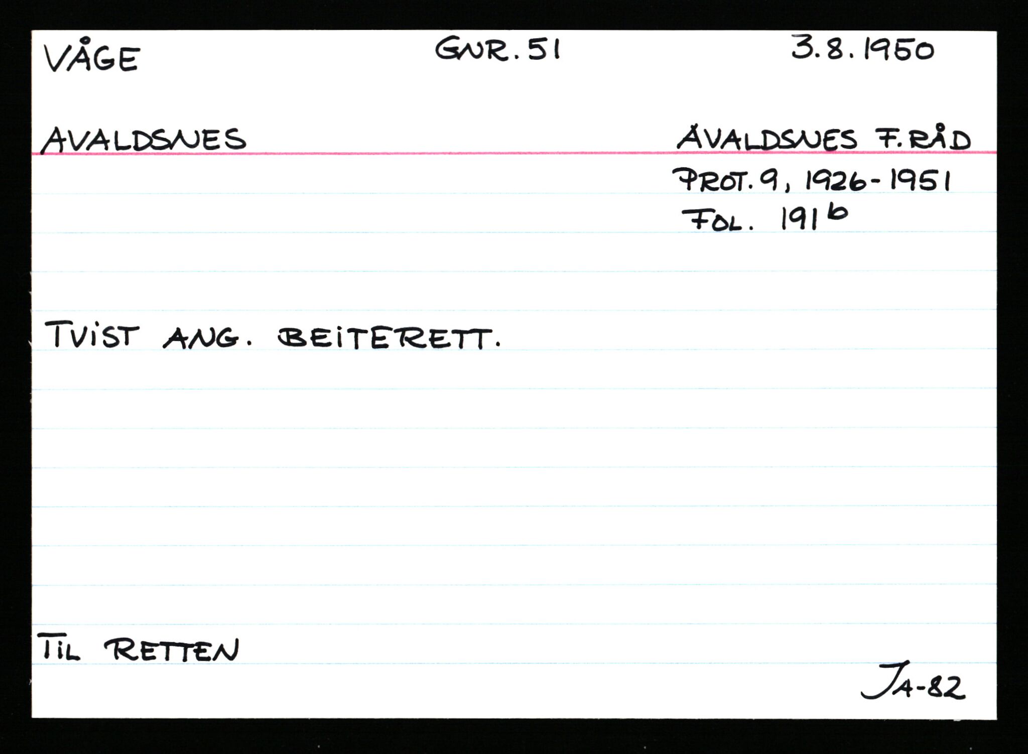 Statsarkivet i Stavanger, AV/SAST-A-101971/03/Y/Ym/L0068: Åstedskort sortert etter gårdsnavn: Vormedal - Ytrevold, 1600-1950, s. 268
