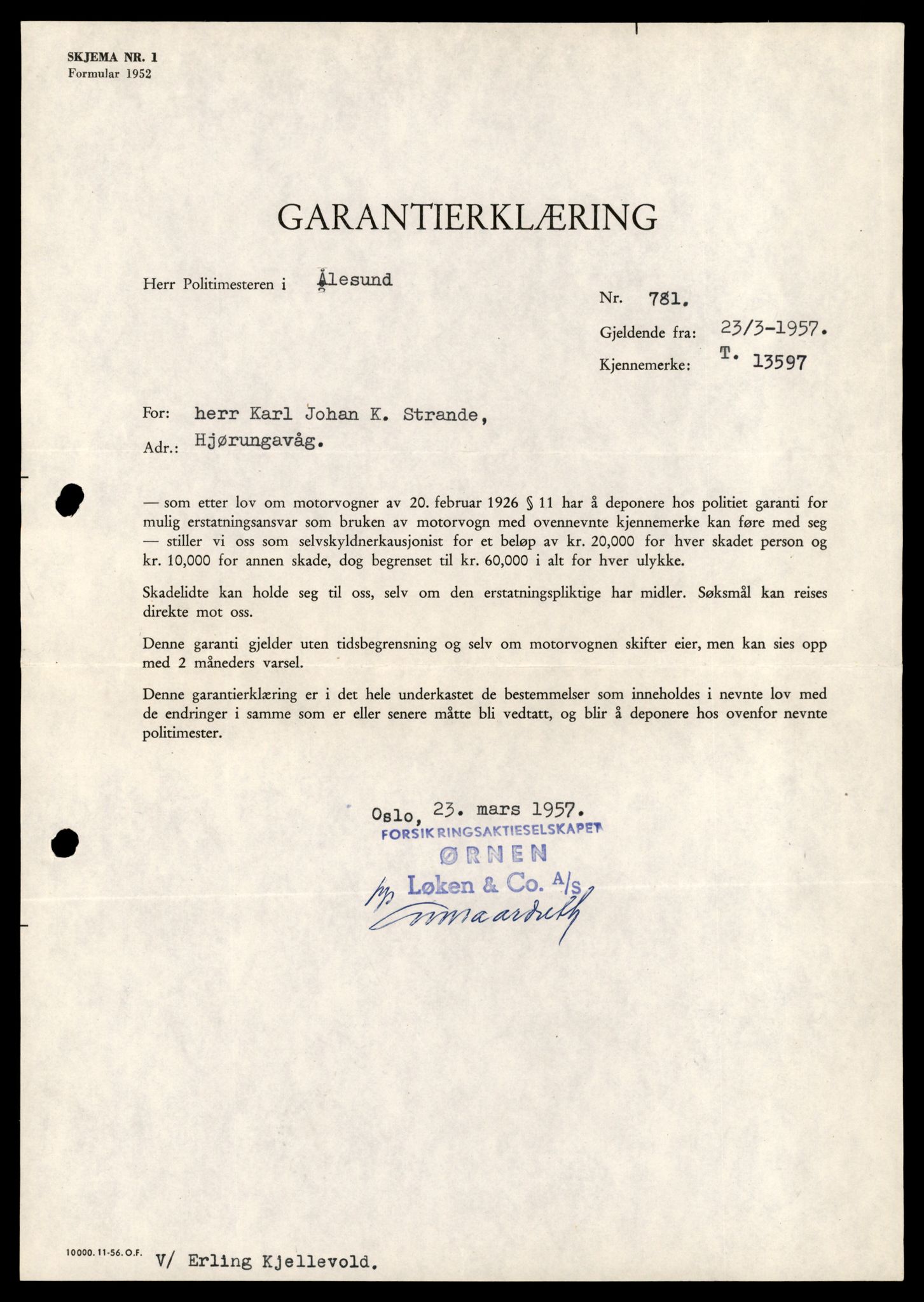 Møre og Romsdal vegkontor - Ålesund trafikkstasjon, AV/SAT-A-4099/F/Fe/L0040: Registreringskort for kjøretøy T 13531 - T 13709, 1927-1998, s. 1190