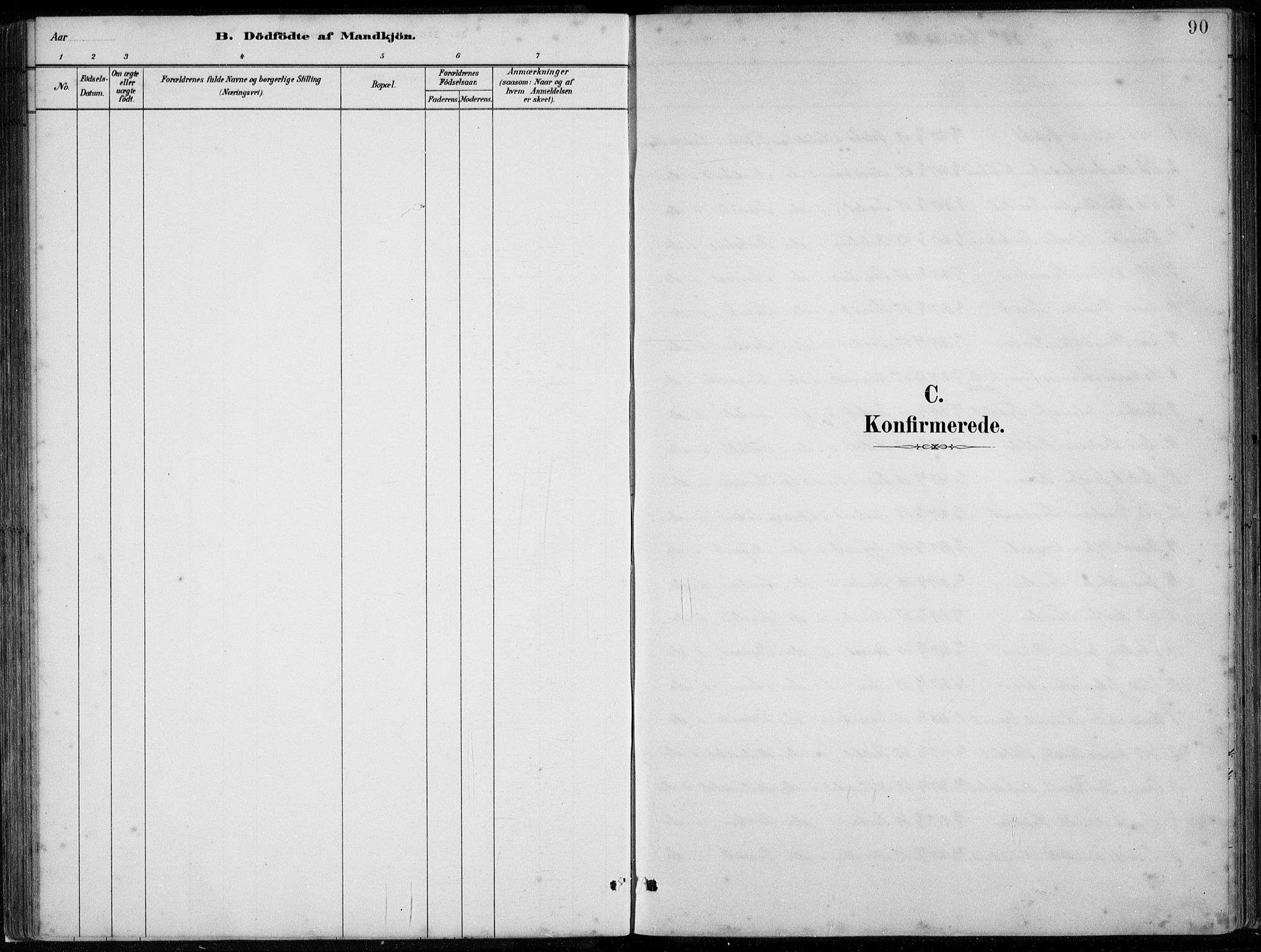 Lavik sokneprestembete, AV/SAB-A-80901: Klokkerbok nr. A 2, 1882-1910, s. 90