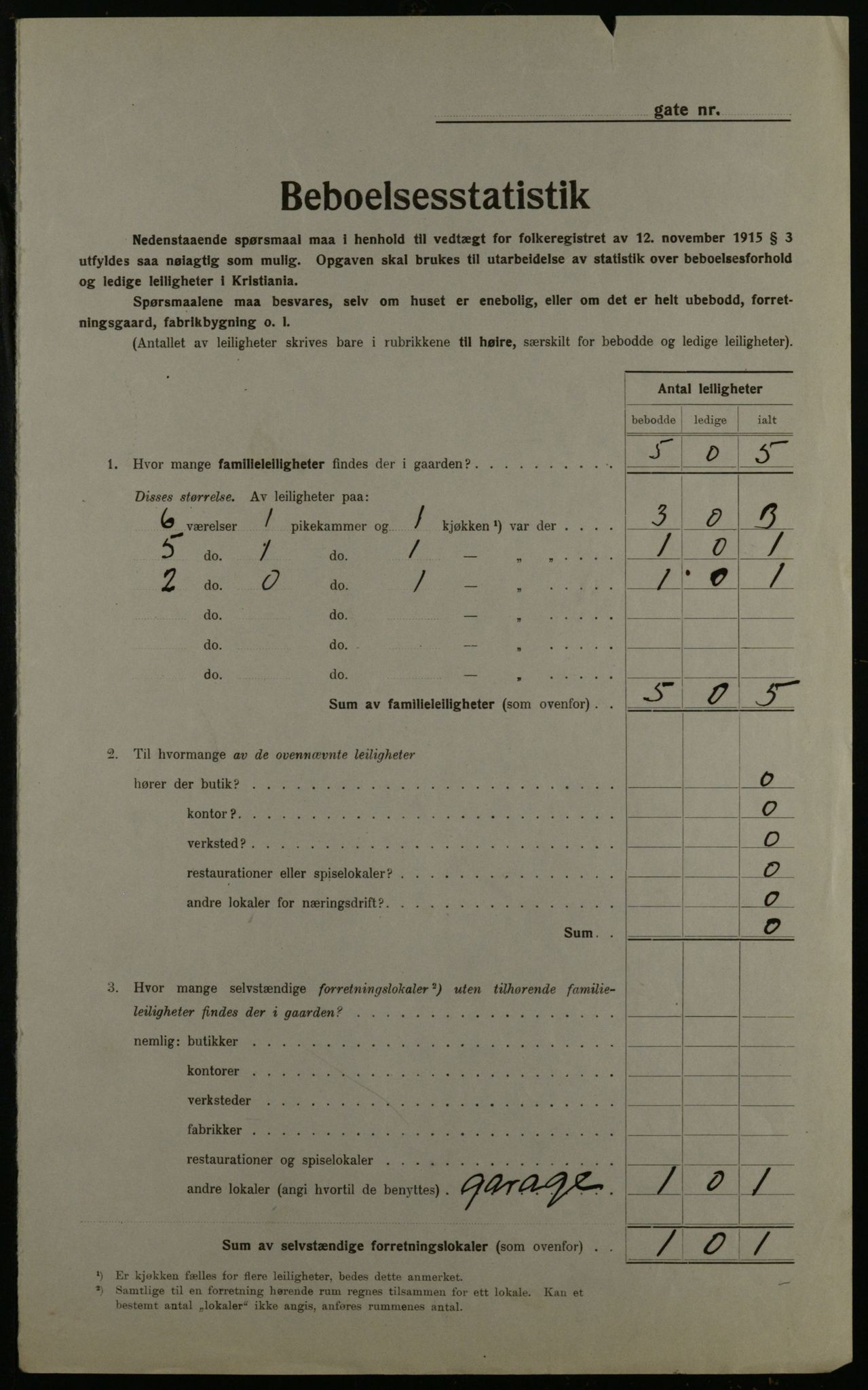 OBA, Kommunal folketelling 1.12.1923 for Kristiania, 1923, s. 49506