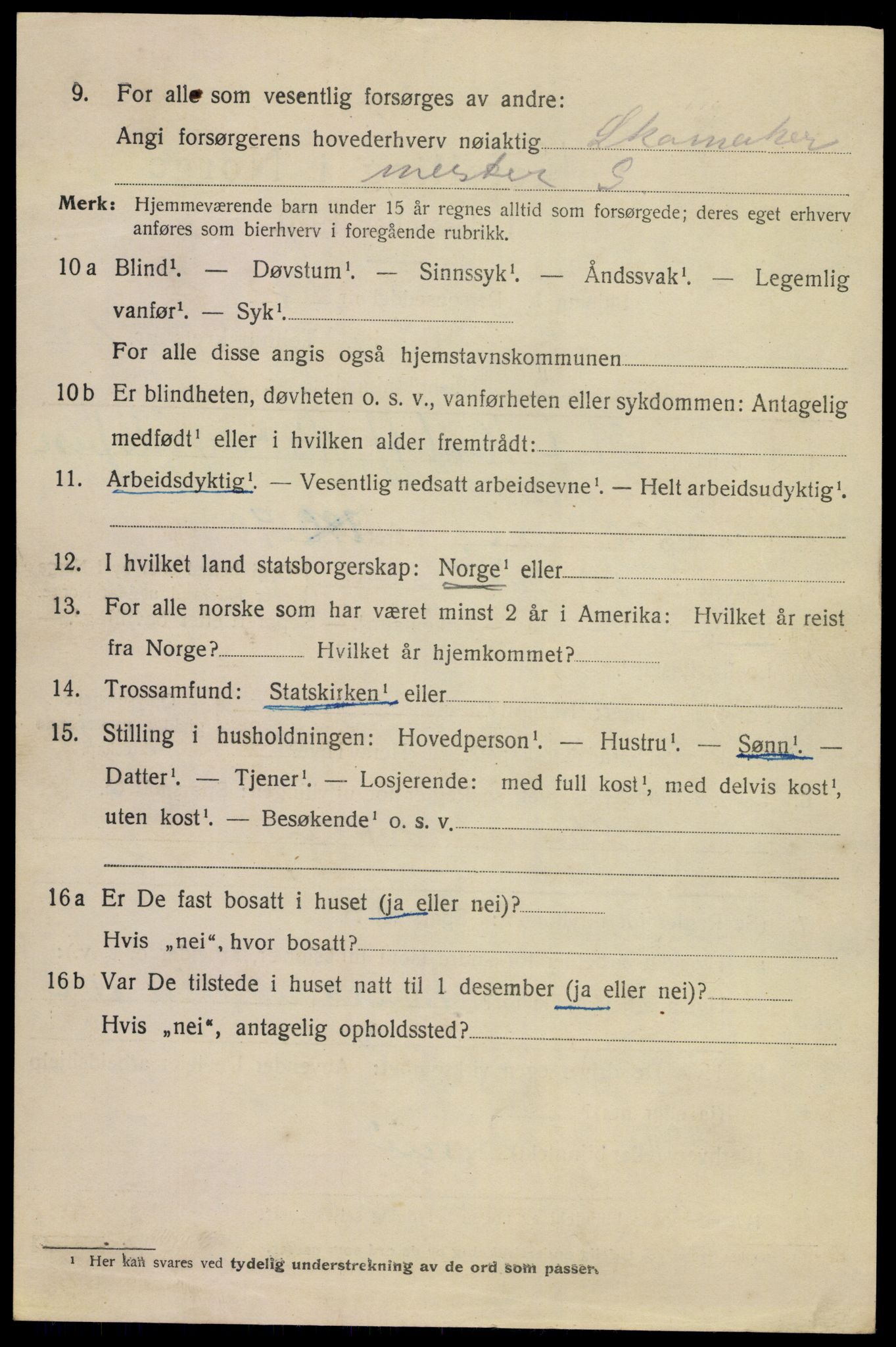 SAKO, Folketelling 1920 for 0801 Kragerø kjøpstad, 1920, s. 4910