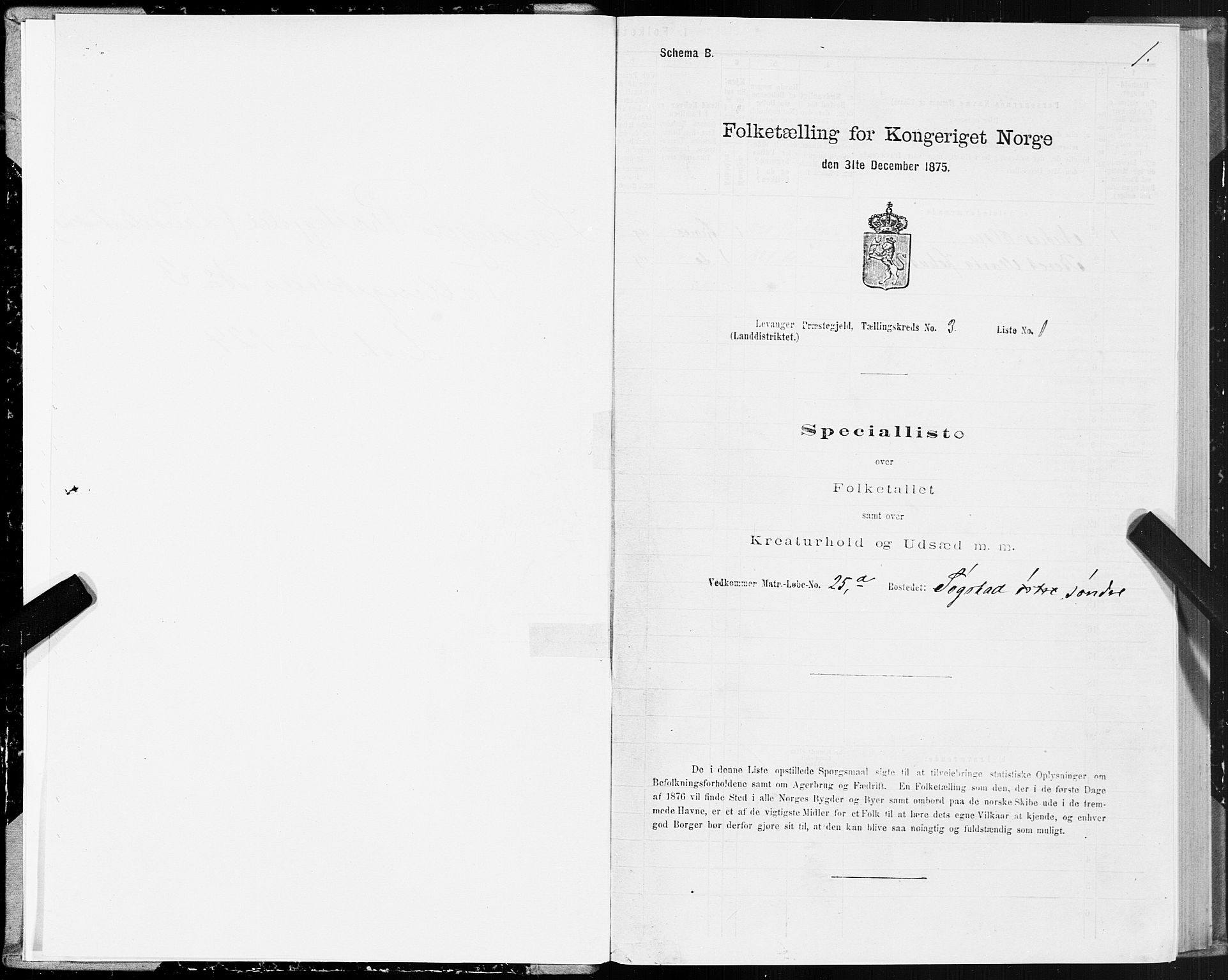 SAT, Folketelling 1875 for 1720L Levanger prestegjeld, Levanger landsokn, 1875, s. 2001