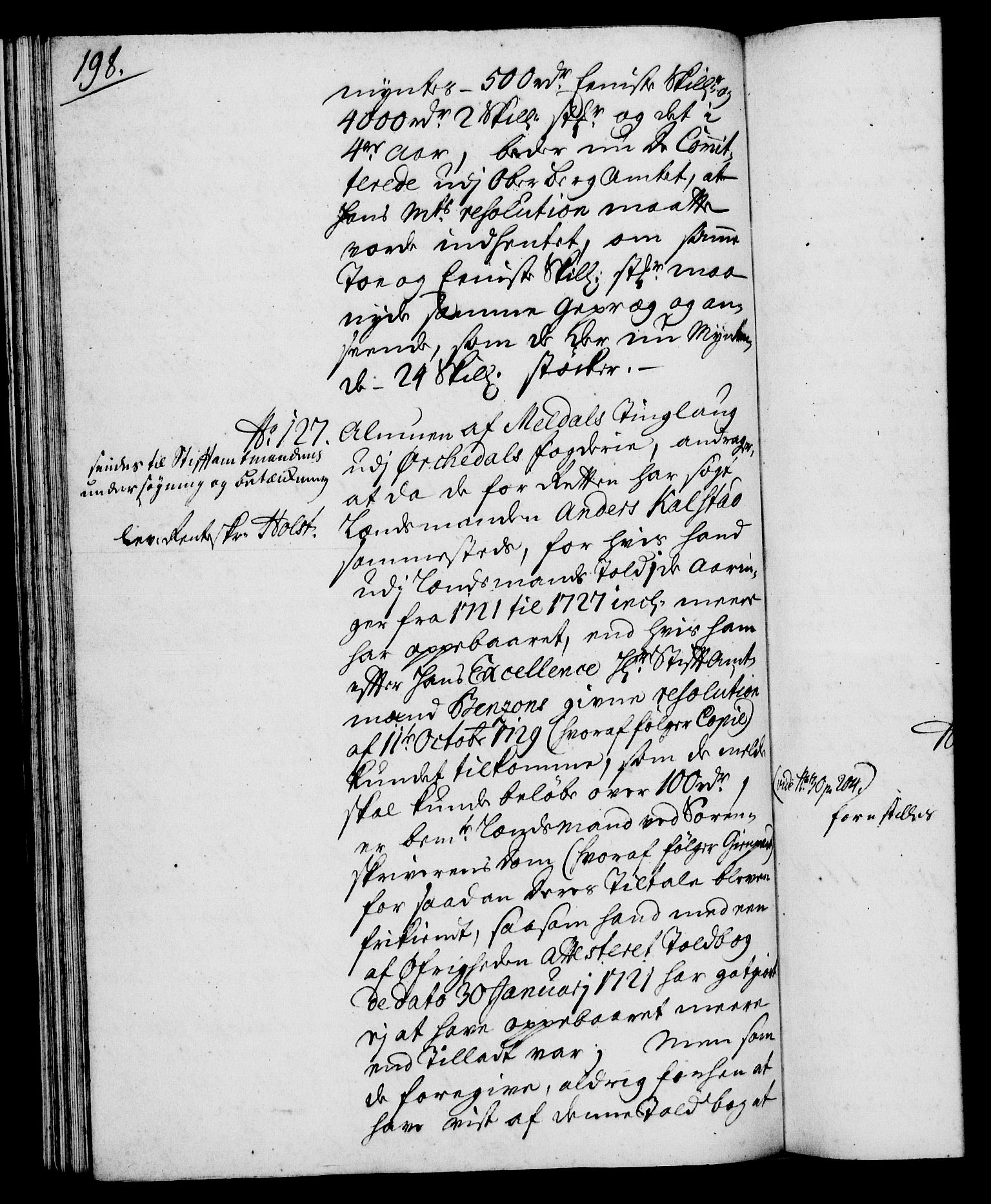 Rentekammeret, Kammerkanselliet, AV/RA-EA-3111/G/Gh/Gha/L0021: Norsk ekstraktmemorialprotokoll (merket RK 53.66), 1739, s. 198
