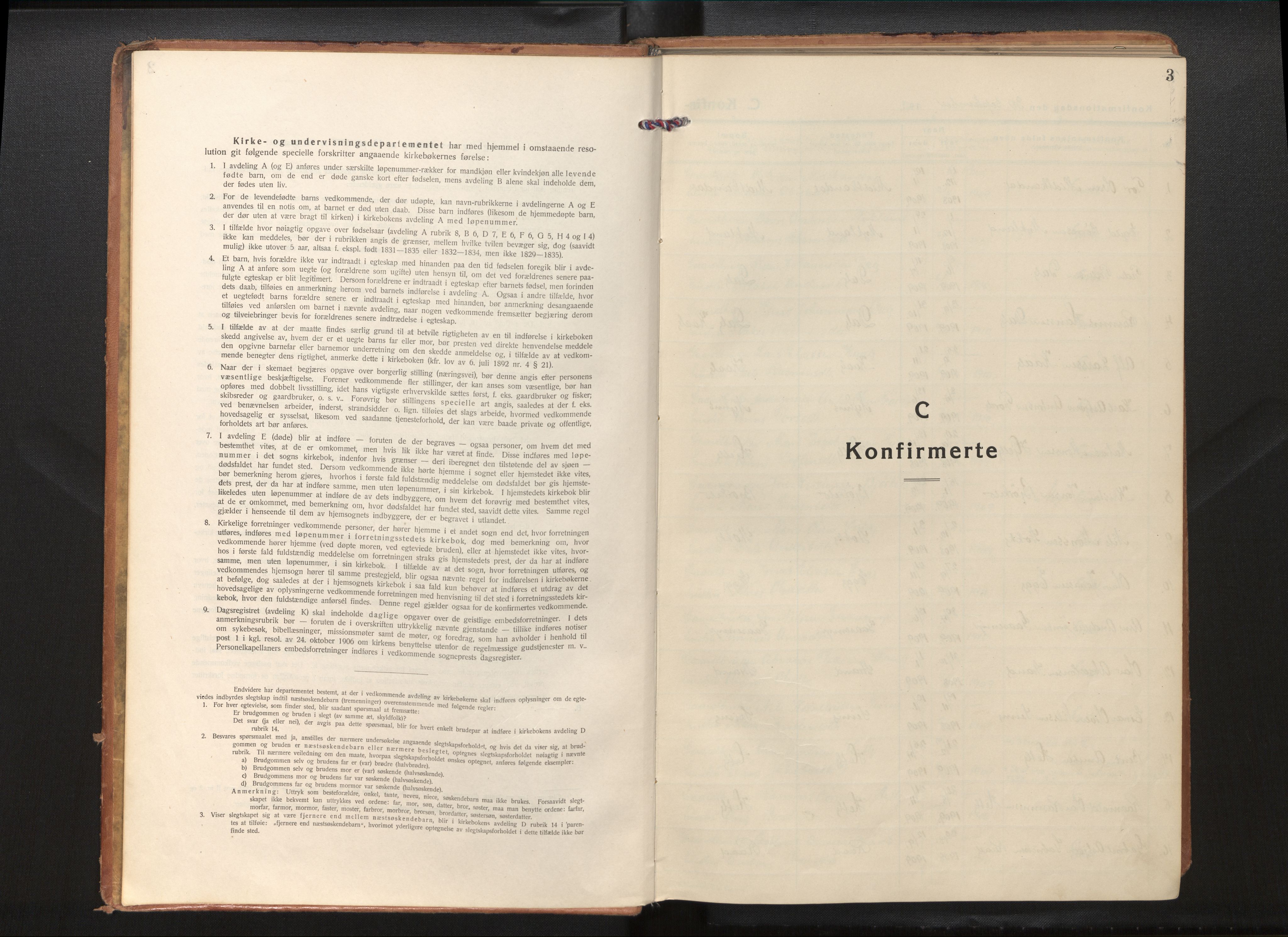 Gloppen sokneprestembete, SAB/A-80101/H/Hac/L0005: Residerende kapellans bok nr. A 5, 1923-1941, s. 2b-3a
