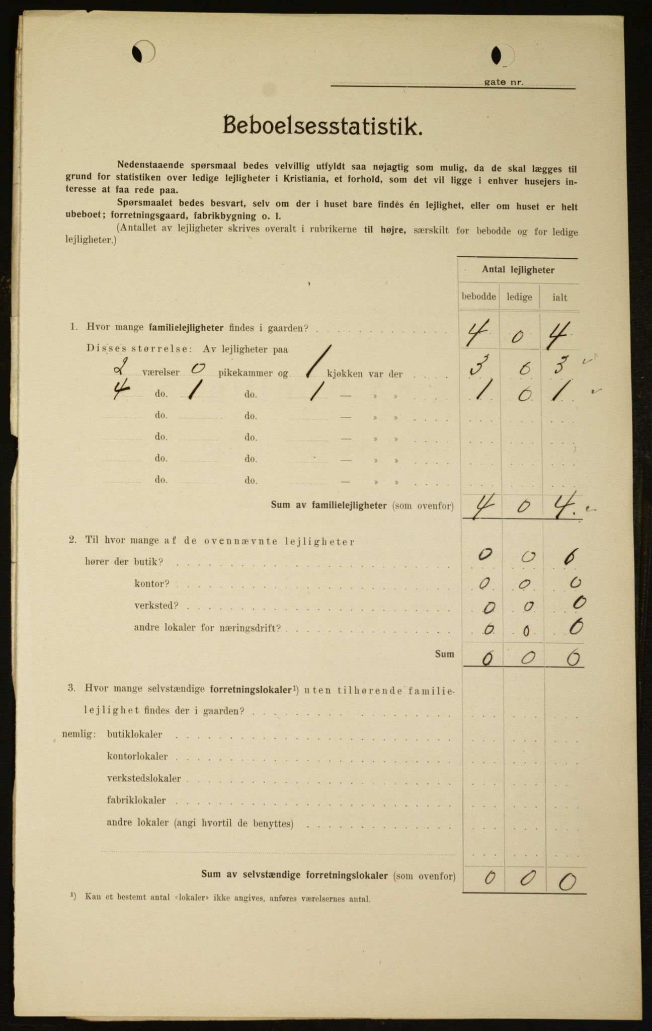 OBA, Kommunal folketelling 1.2.1909 for Kristiania kjøpstad, 1909, s. 79465