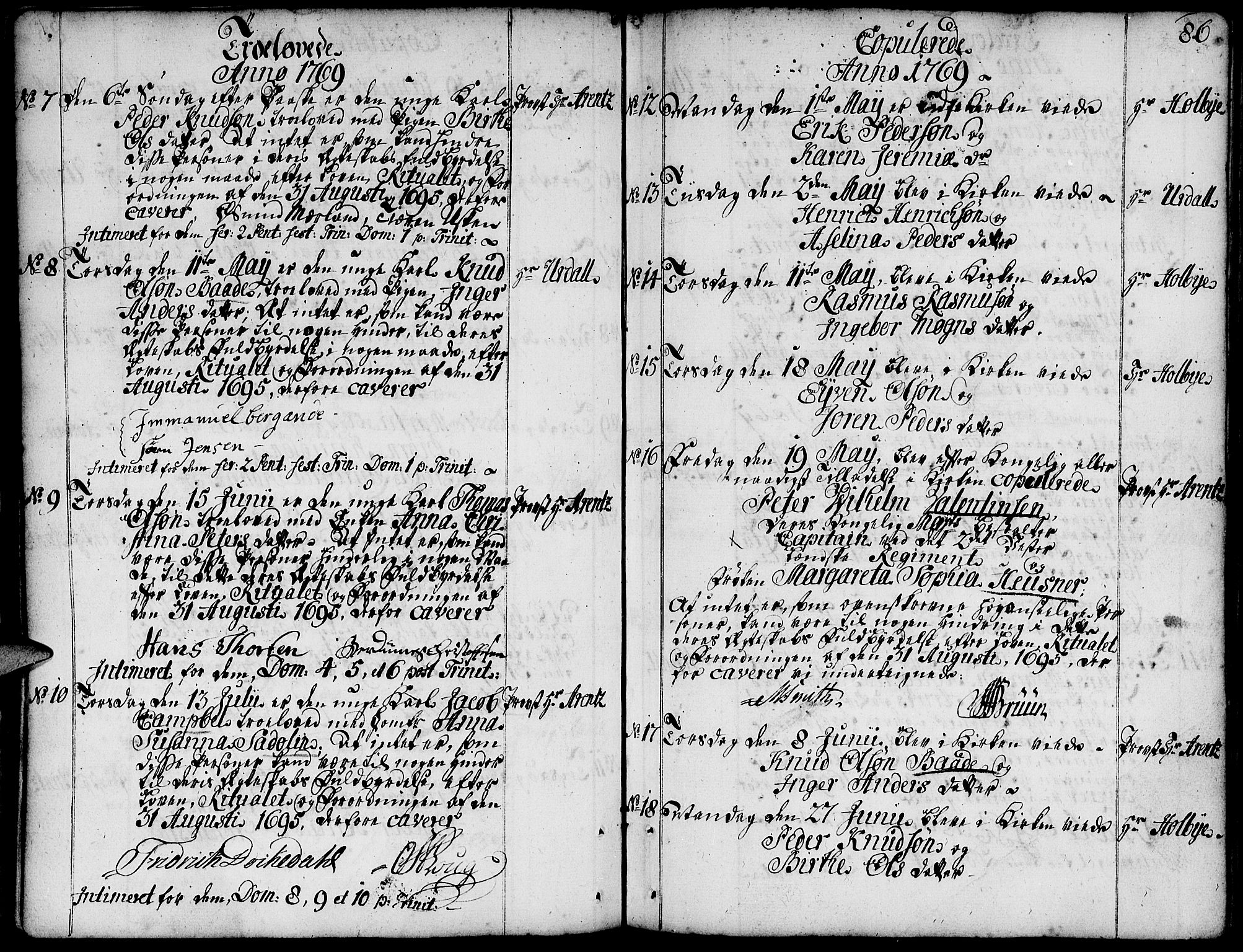 Domkirken sokneprestkontor, AV/SAST-A-101812/001/30/30BA/L0004: Ministerialbok nr. A 4, 1744-1782, s. 86