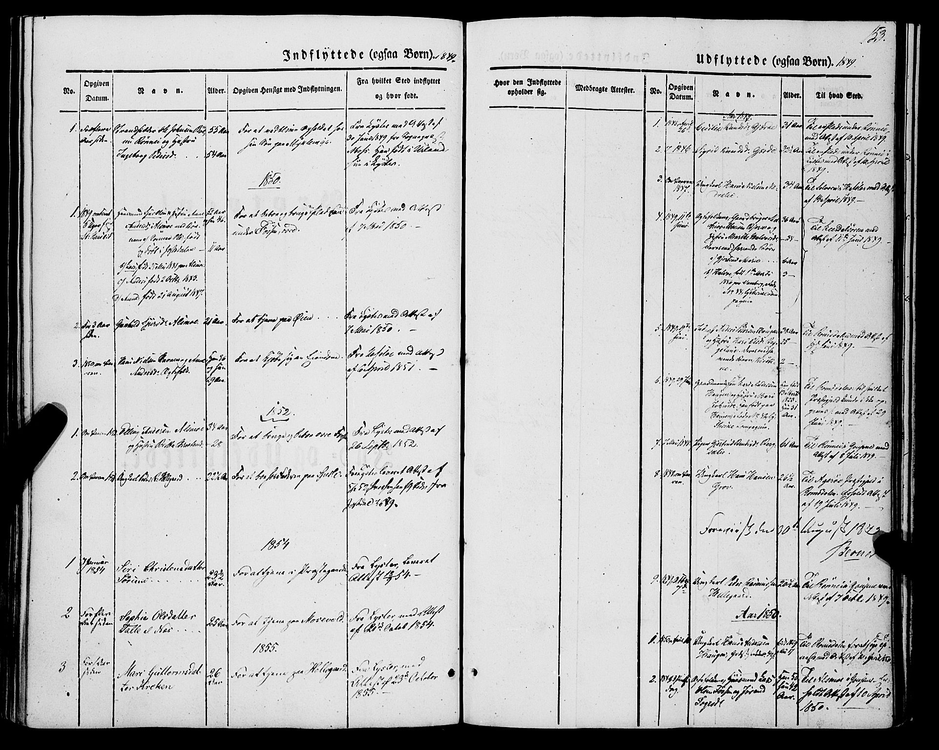 Jostedal sokneprestembete, SAB/A-80601/H/Haa/Haaa/L0005: Ministerialbok nr. A 5, 1849-1877, s. 153