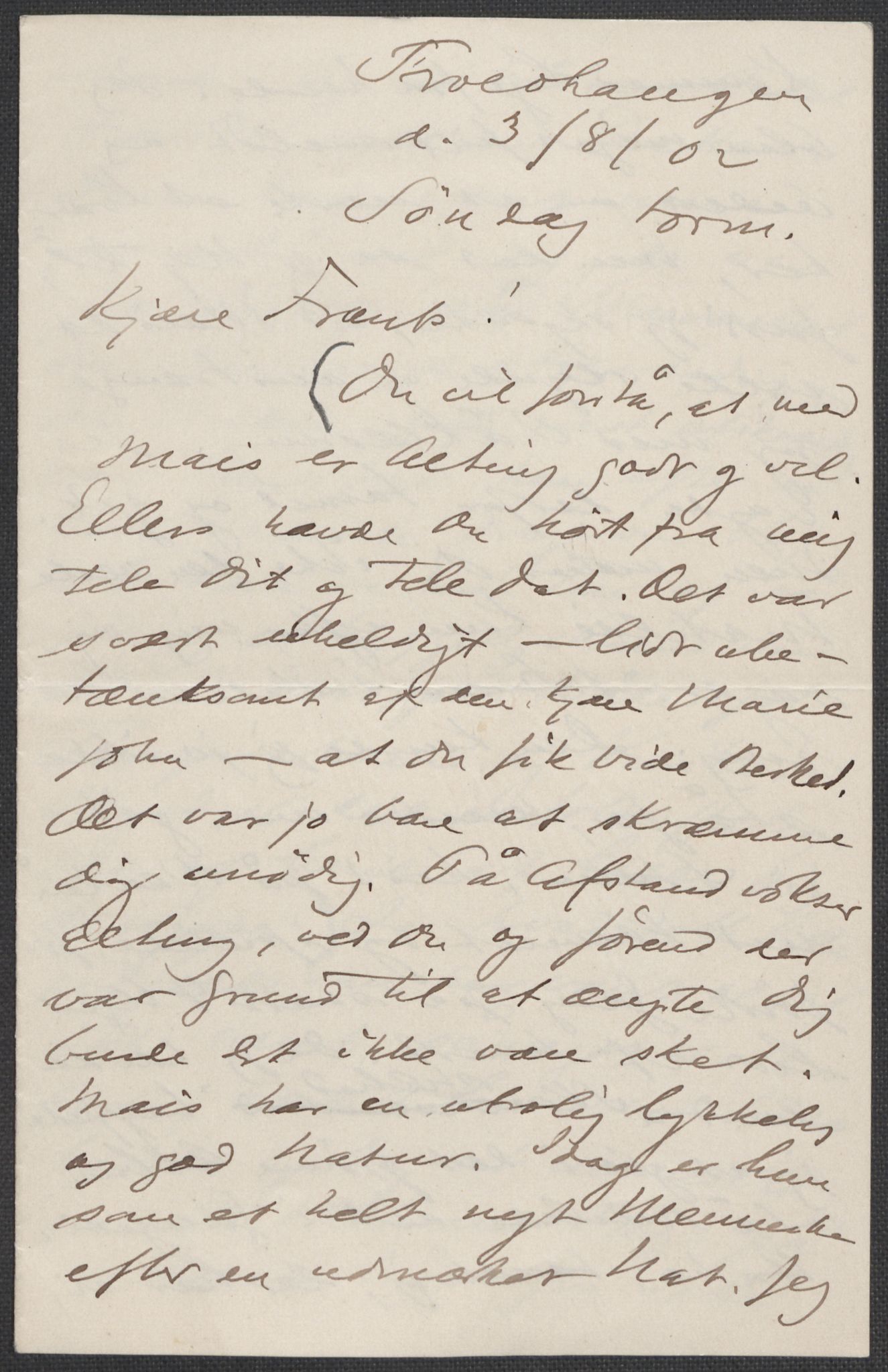 Beyer, Frants, RA/PA-0132/F/L0001: Brev fra Edvard Grieg til Frantz Beyer og "En del optegnelser som kan tjene til kommentar til brevene" av Marie Beyer, 1872-1907, s. 660