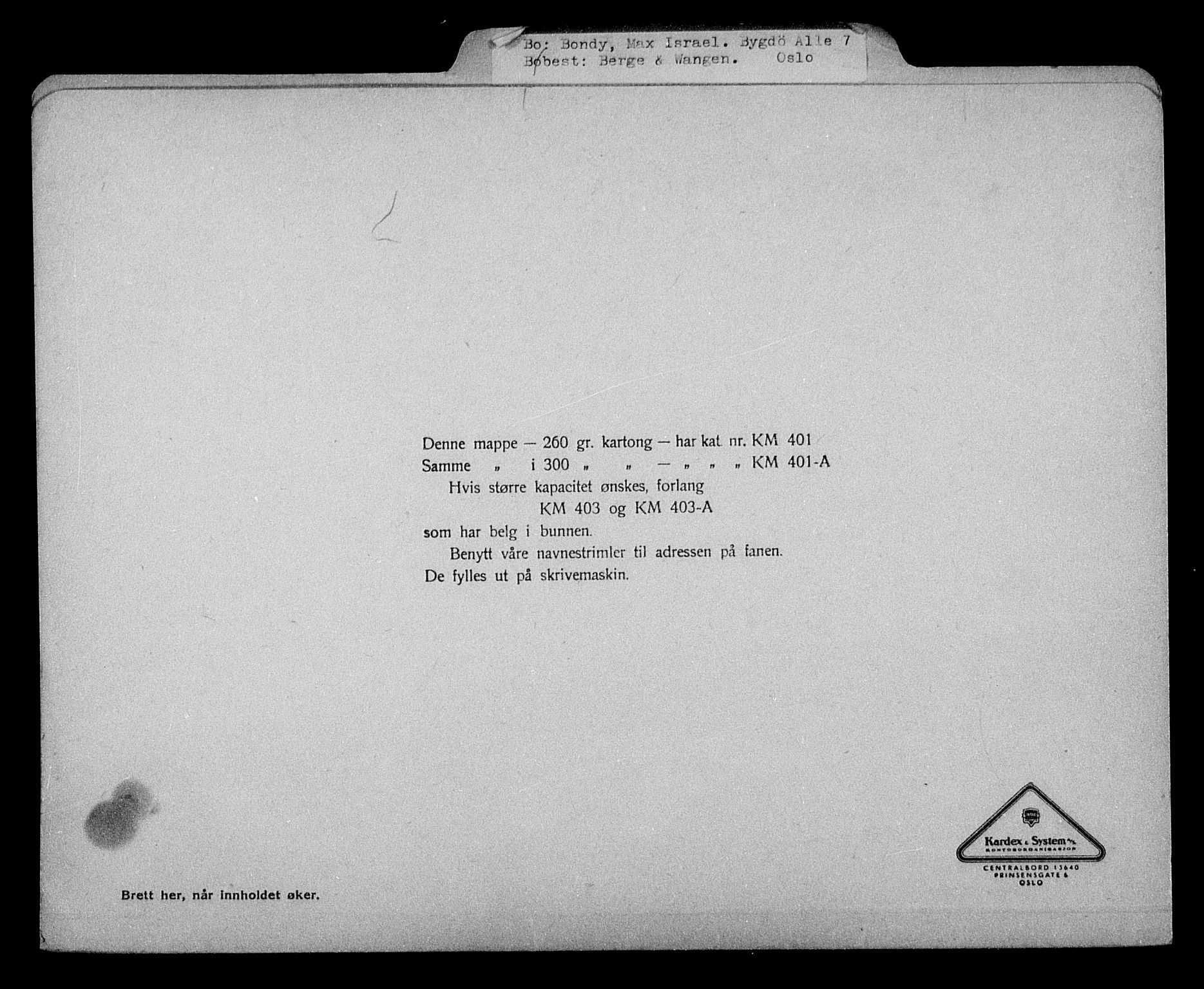 Justisdepartementet, Tilbakeføringskontoret for inndratte formuer, AV/RA-S-1564/H/Hc/Hcc/L0927: --, 1945-1947, s. 364