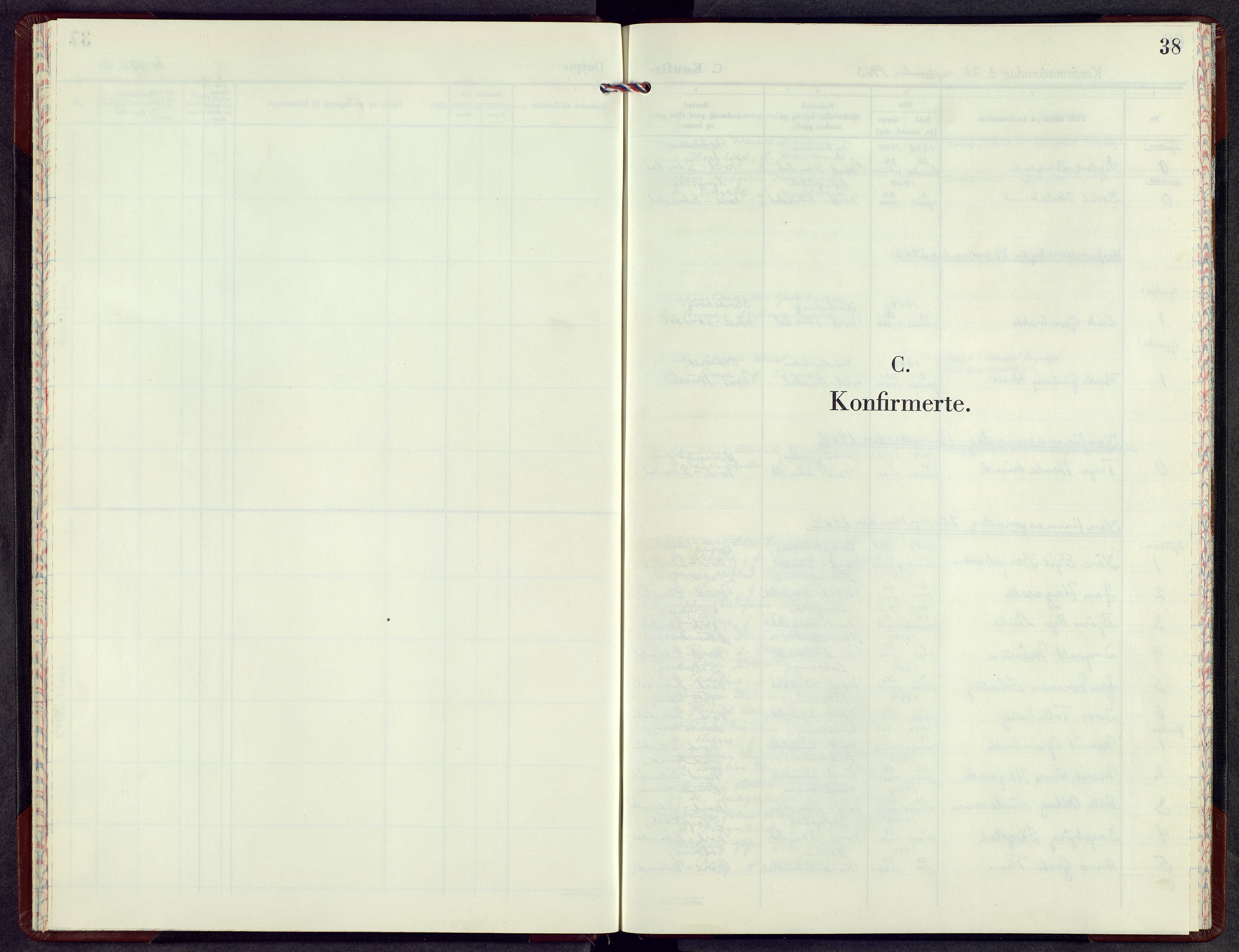 Etnedal prestekontor, AV/SAH-PREST-130/H/Ha/Hab/Habb/L0004: Klokkerbok nr. II 4, 1963-1973, s. 38