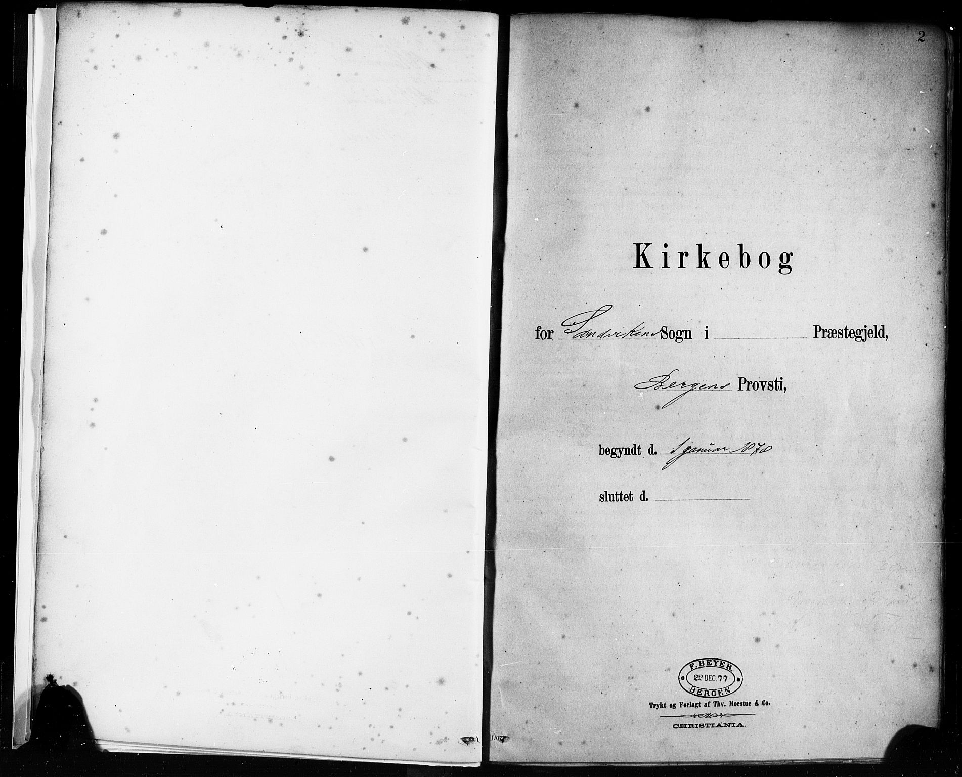 Sandviken Sokneprestembete, SAB/A-77601/H/Ha/L0002: Ministerialbok nr. A 2, 1878-1896, s. 2