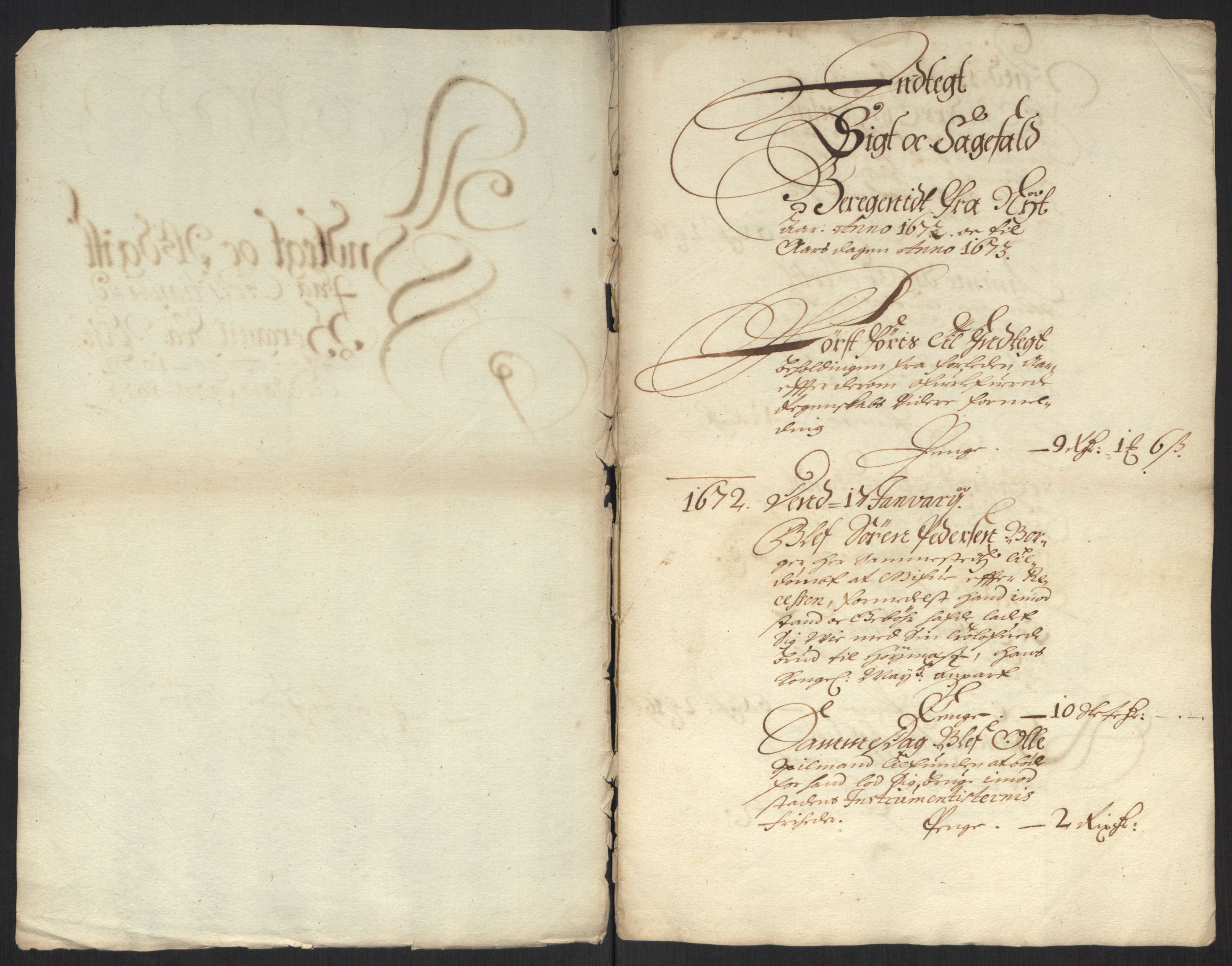 Rentekammeret inntil 1814, Reviderte regnskaper, Byregnskaper, AV/RA-EA-4066/R/Rm/L0284: [M17] Sikt og sakefall, 1658-1680, s. 64